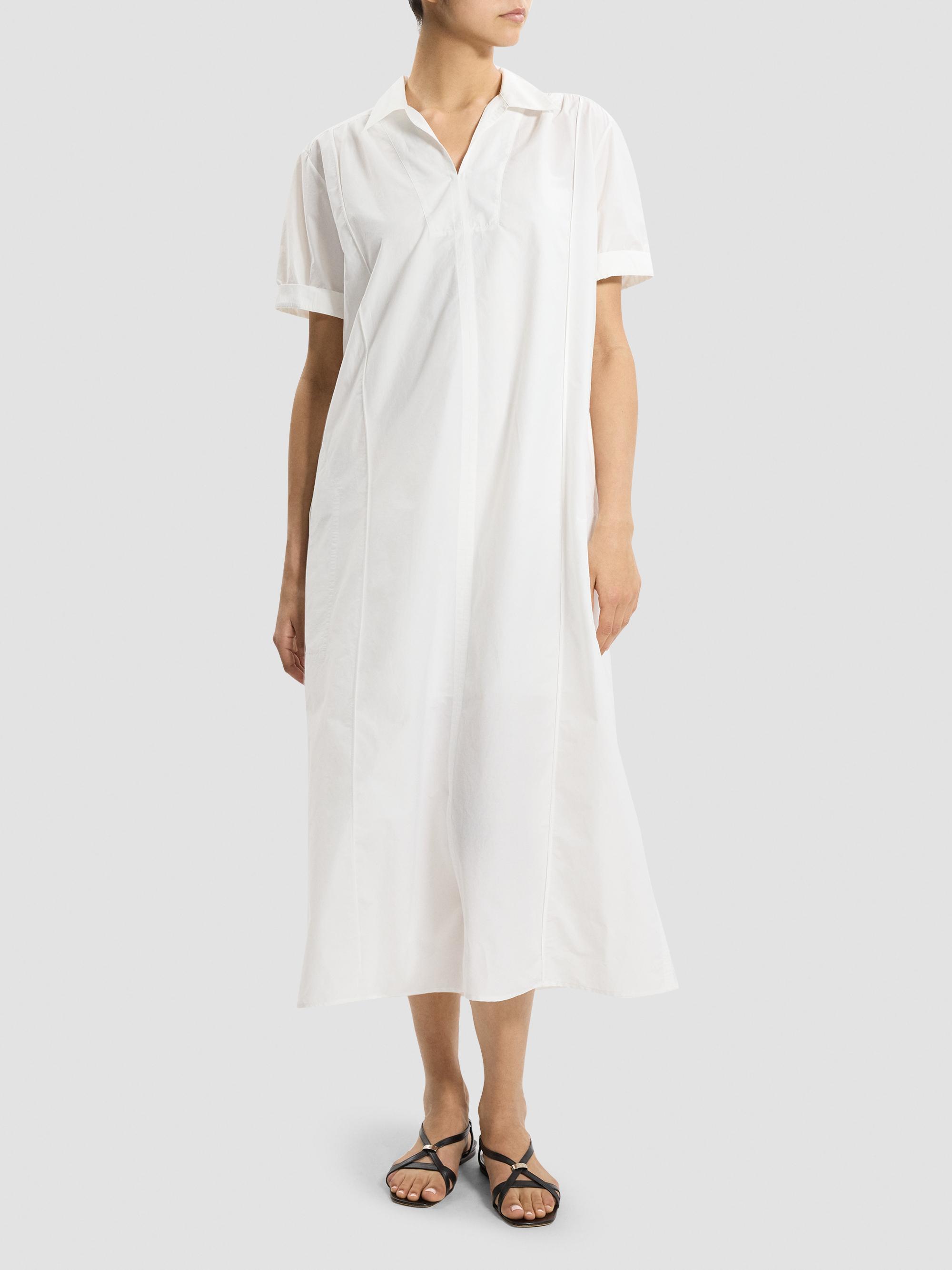 theory shift dress in organic cotton Theory Cotton-Blend Shift Maxi Dress