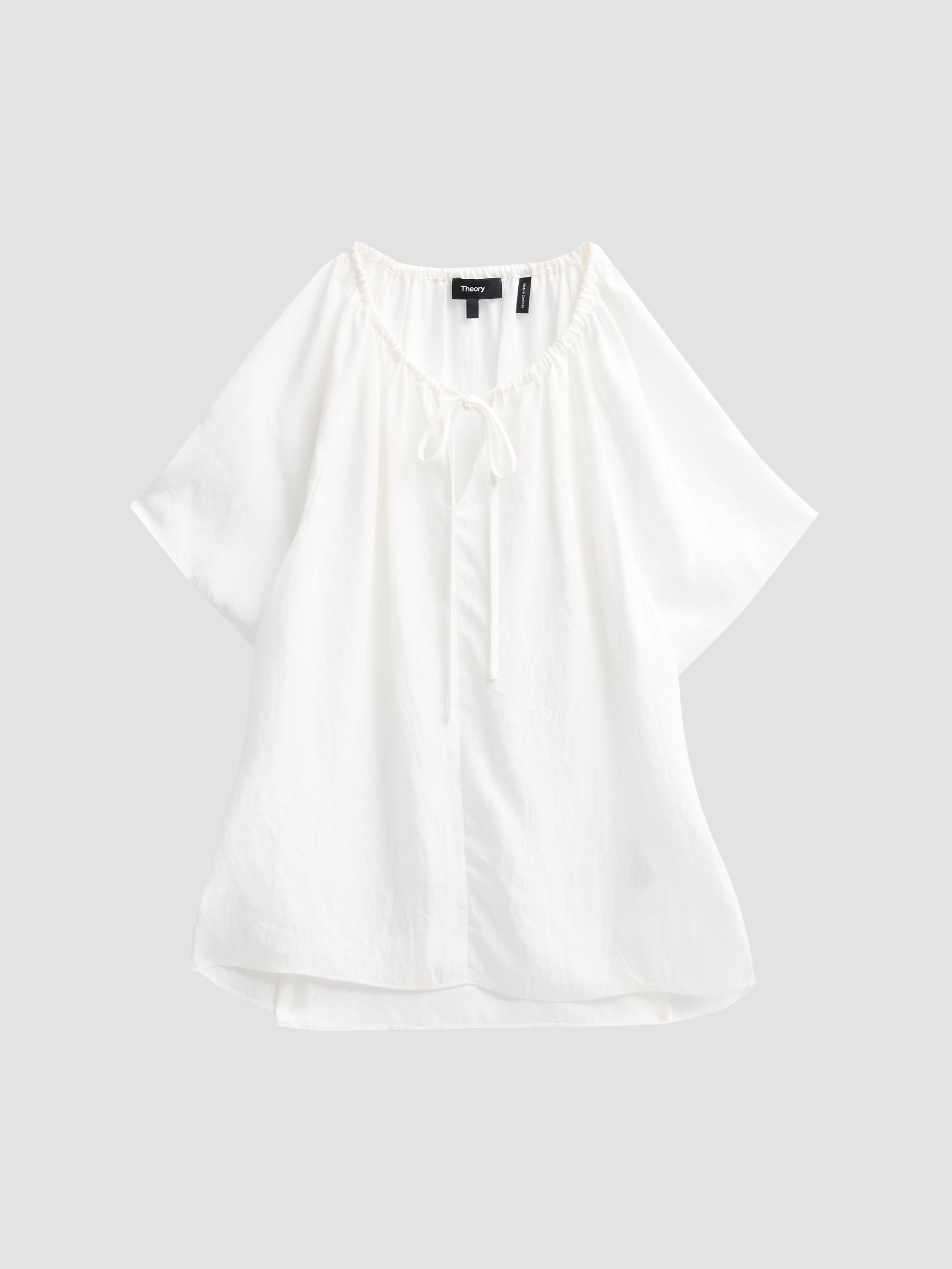 Theory Sleeveless Asymetrical Drape Top | Saks Fifth Avenue