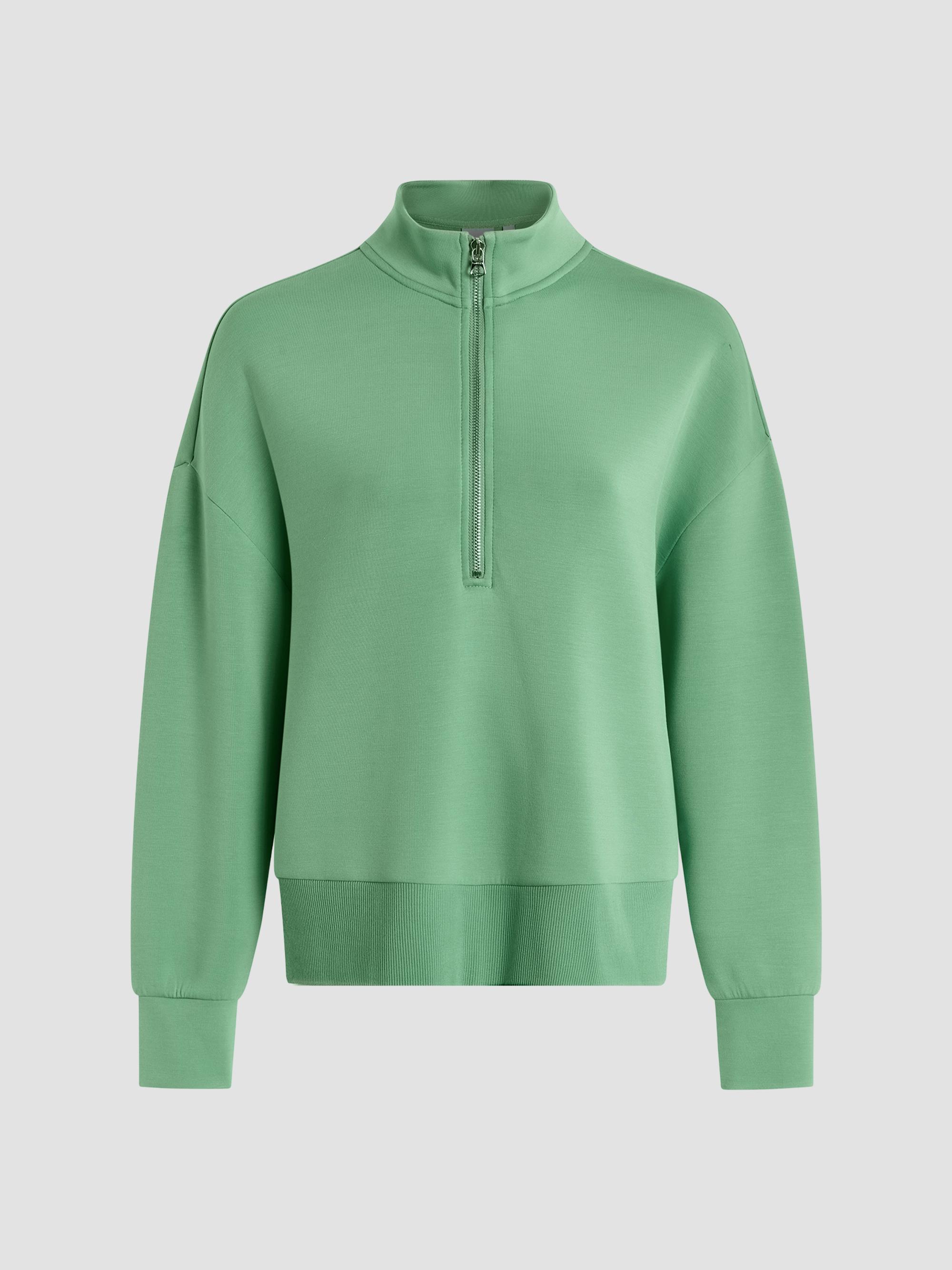 Varley Women's Mavis Half-Zip Sweatshirt - Green Spruce