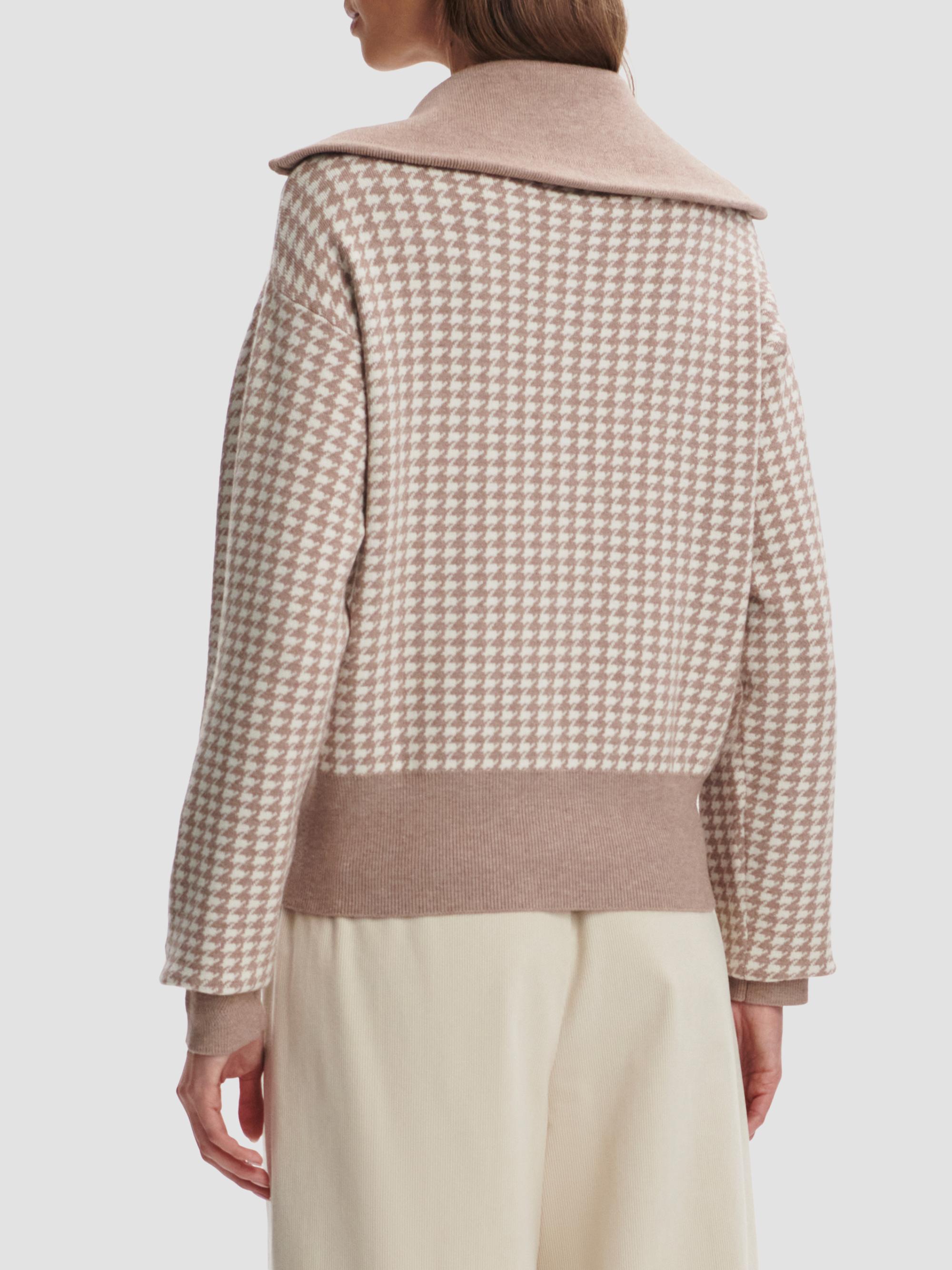 Varley Women's Ablett Houndstooth Jacquard Jacket - Taupe | Thumbnail 5