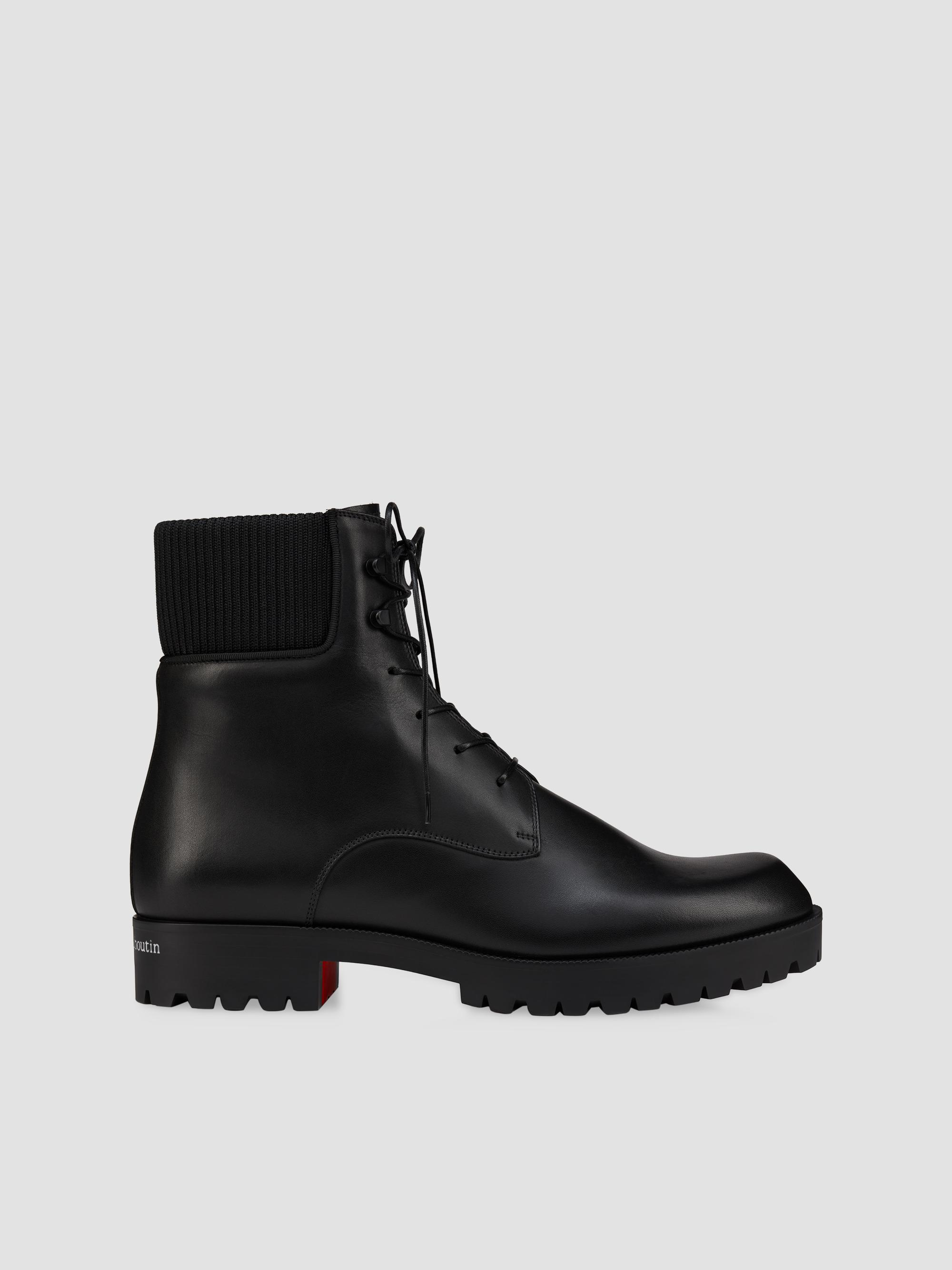 Prada Laced Leather Booties | Saks Fifth Avenue