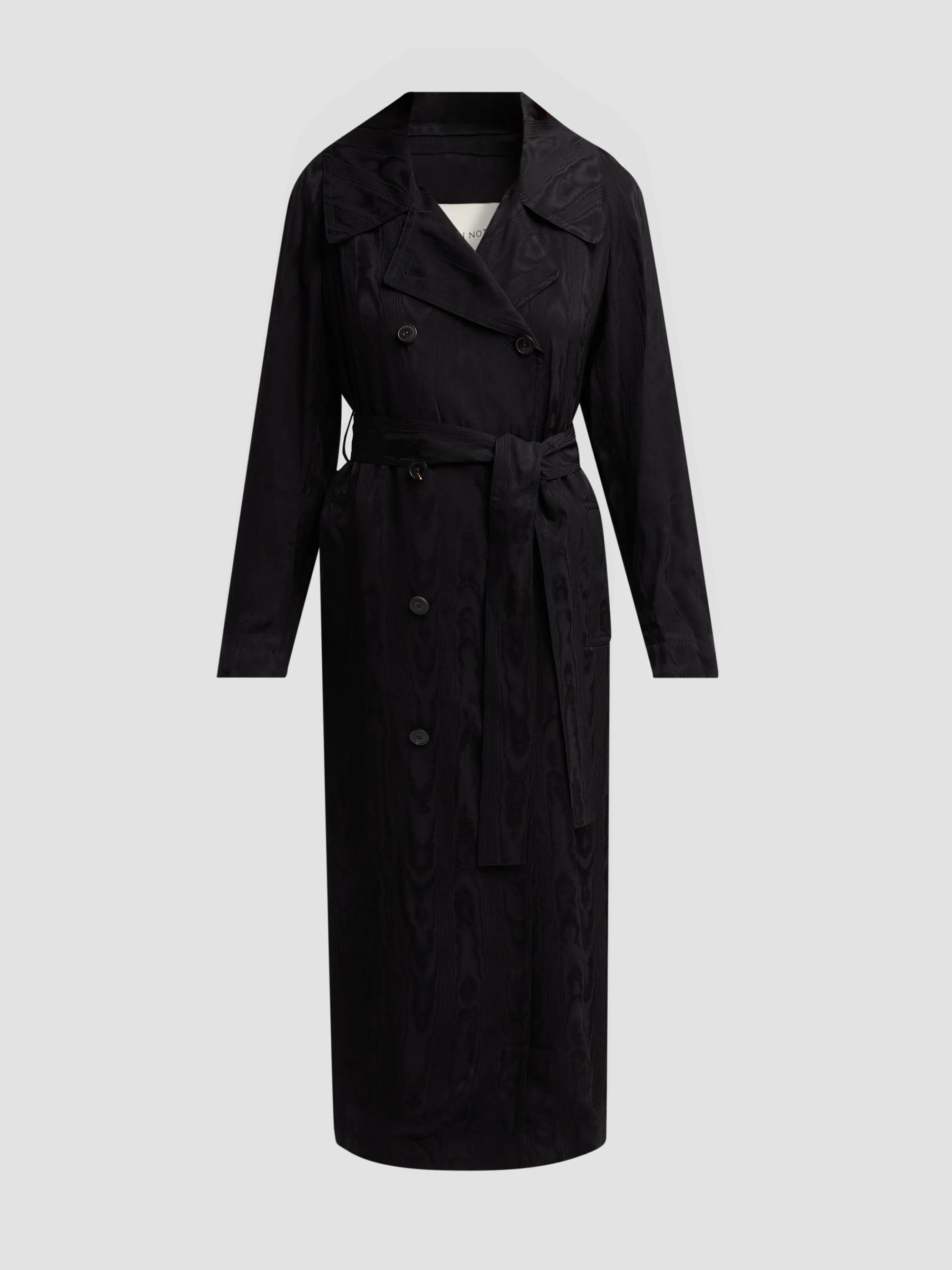Dries Van Noten Rolana Moiré Trench Coat | Saks Fifth Avenue