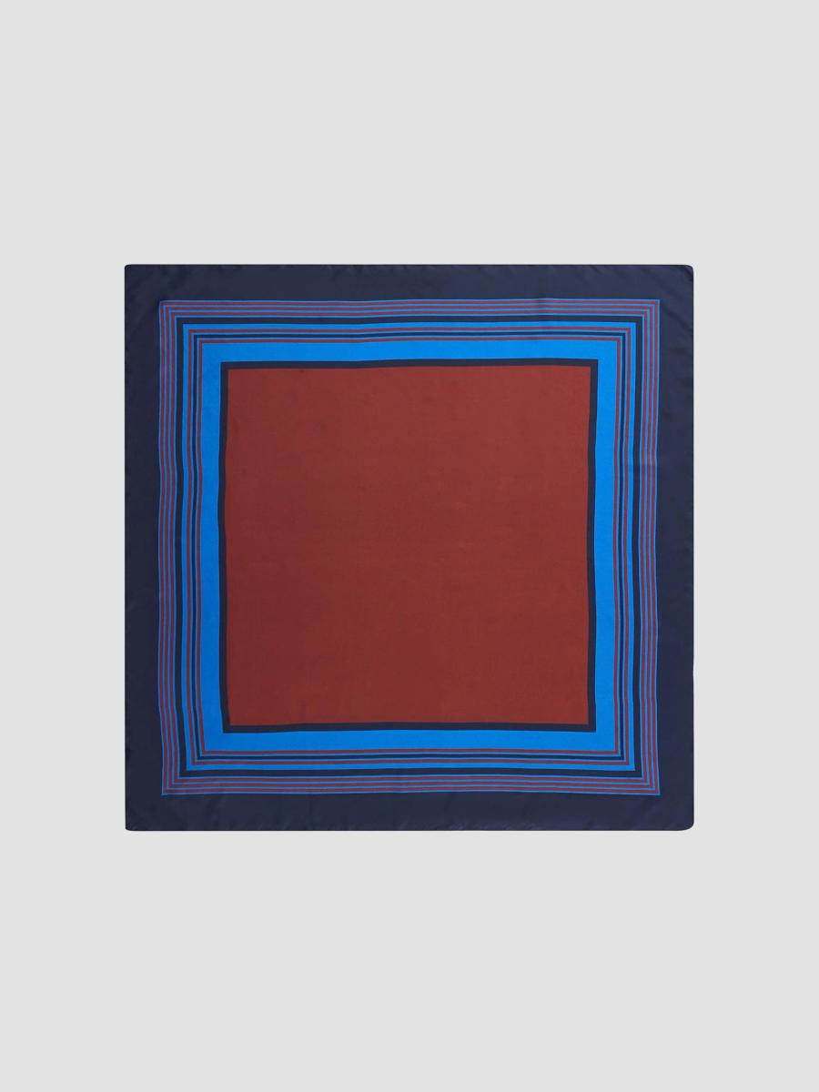 A.l.c A. L.c. Women's Albers Printed Silk Scarf In Midnight Bordeaux