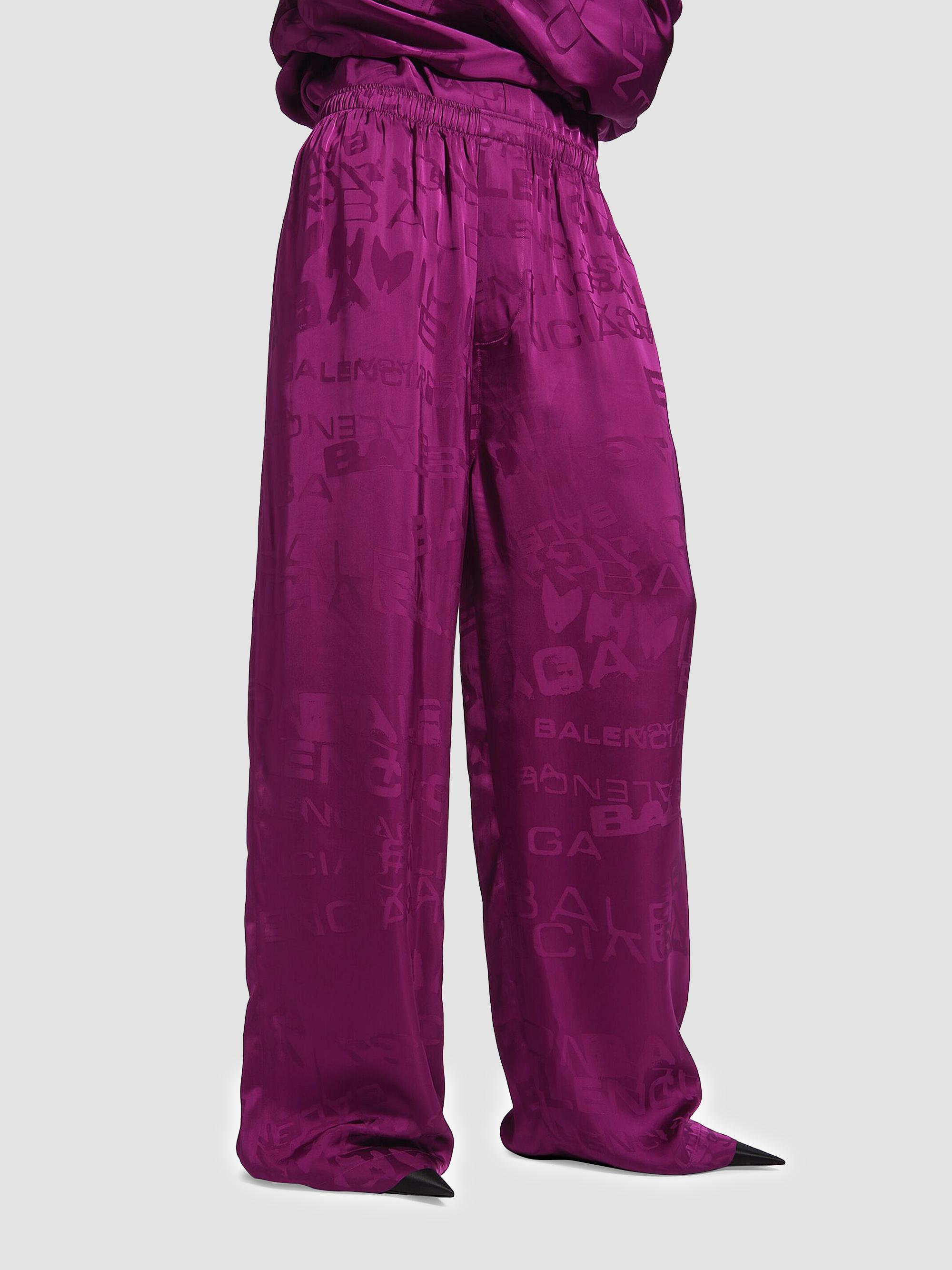 BALENCIAGA バレンシアガ 18SS PAJAMA PANTS パジャマ イージー パンツ ブルー/ブラック 527828 TELF7 Balenciaga Pyjama Pants | Saks Fifth Avenue