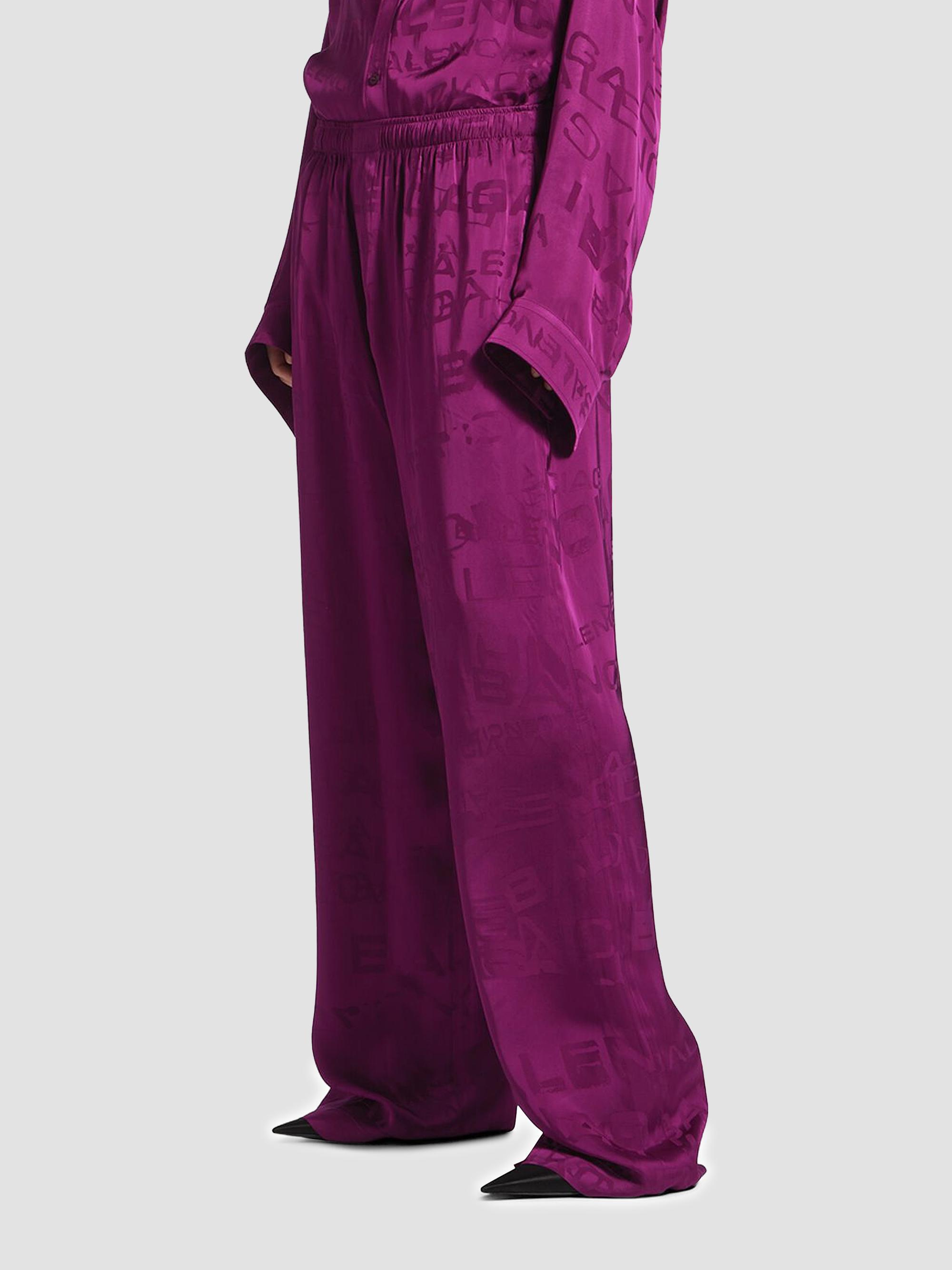 BALENCIAGA バレンシアガ 18SS PAJAMA PANTS パジャマ イージー パンツ ブルー/ブラック 527828 TELF7 Balenciaga Pyjama Pants | Saks Fifth Avenue