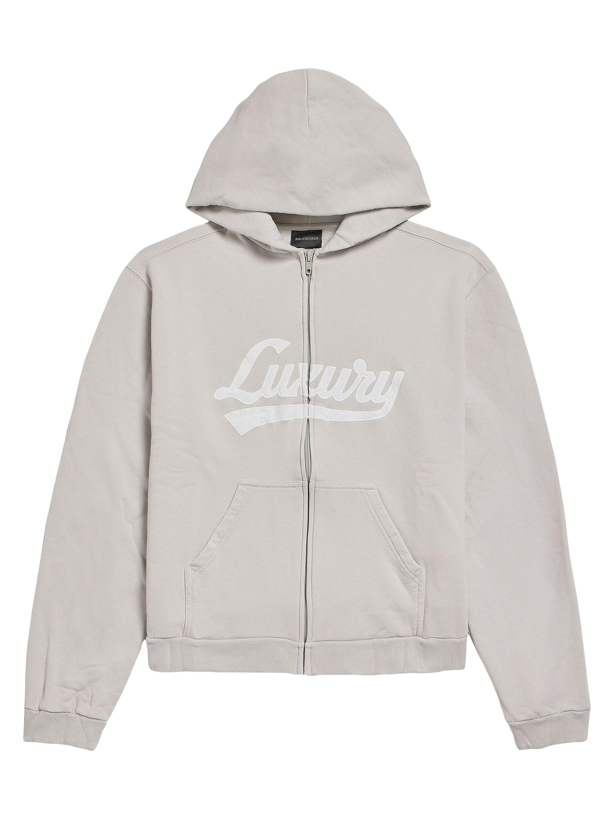 Balenciaga Washed Crayon Political Zip-Up Regular Fit Hoodie