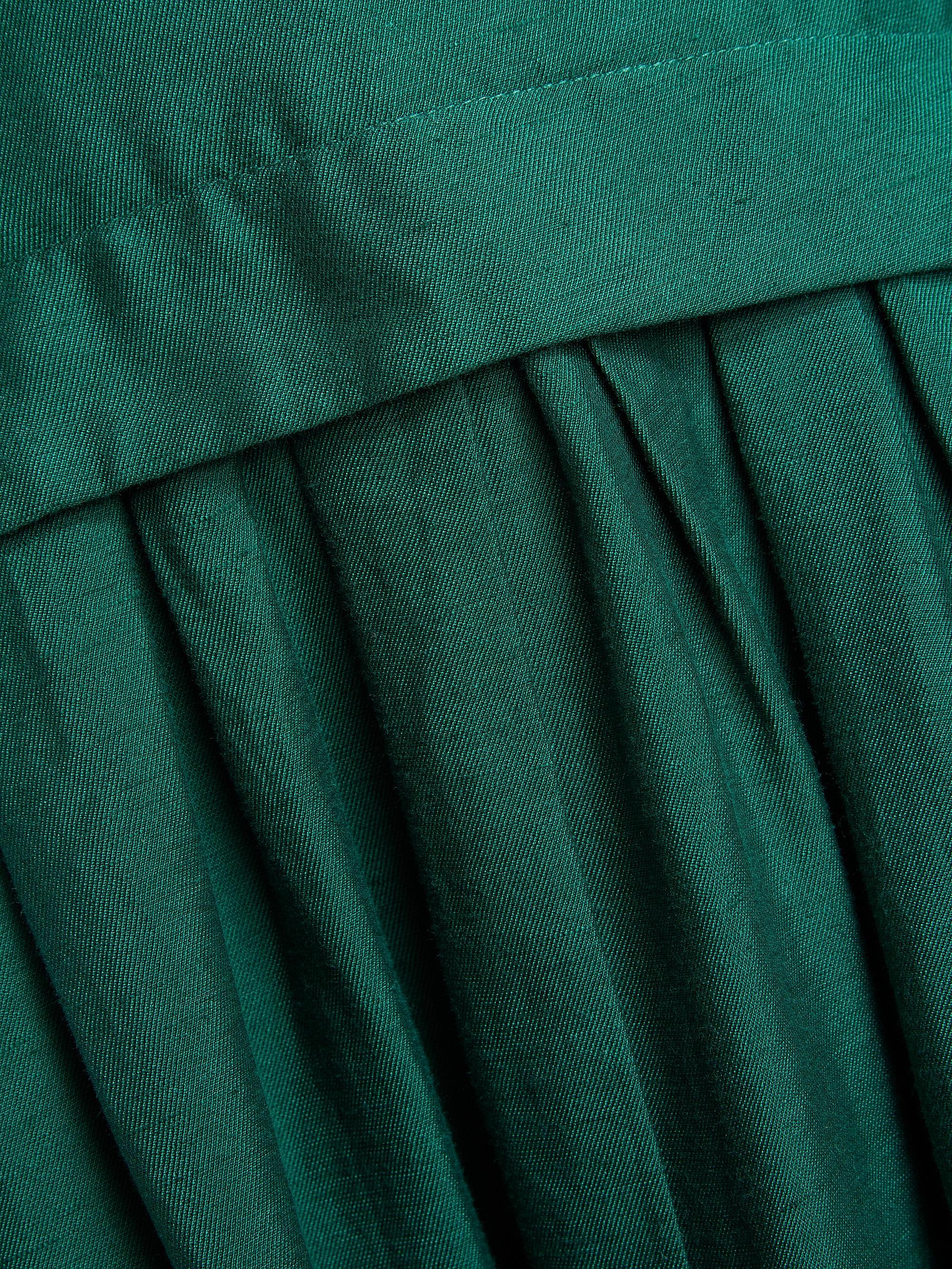 Acler Women's Forever Young Reeve Linen-Blend Drop-Waist Maxi Dress - Deep Emerald | Thumbnail 7