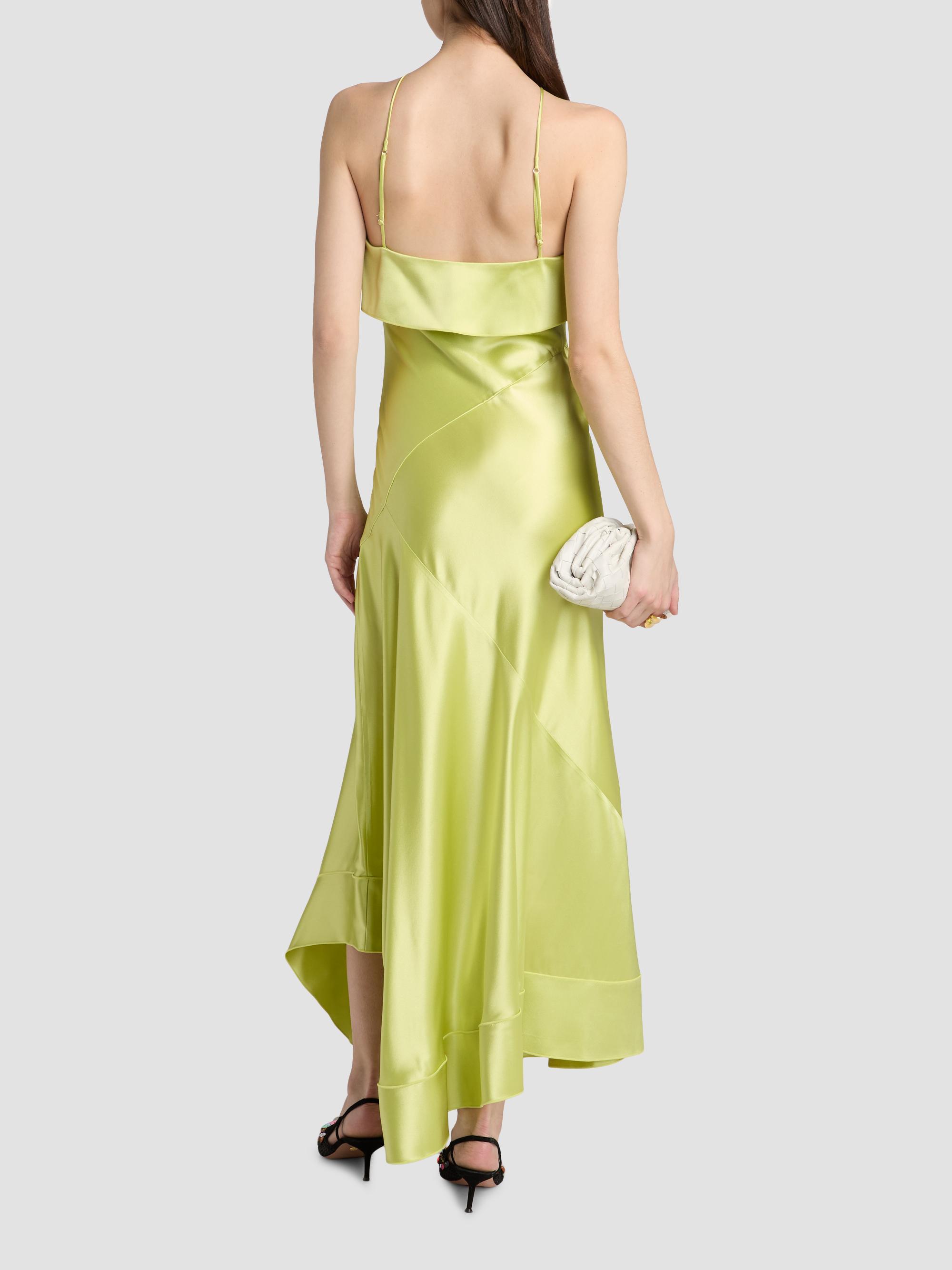 Acler Women's Forever Young Marara Satin Maxi Dress - Honeydew | Thumbnail 5