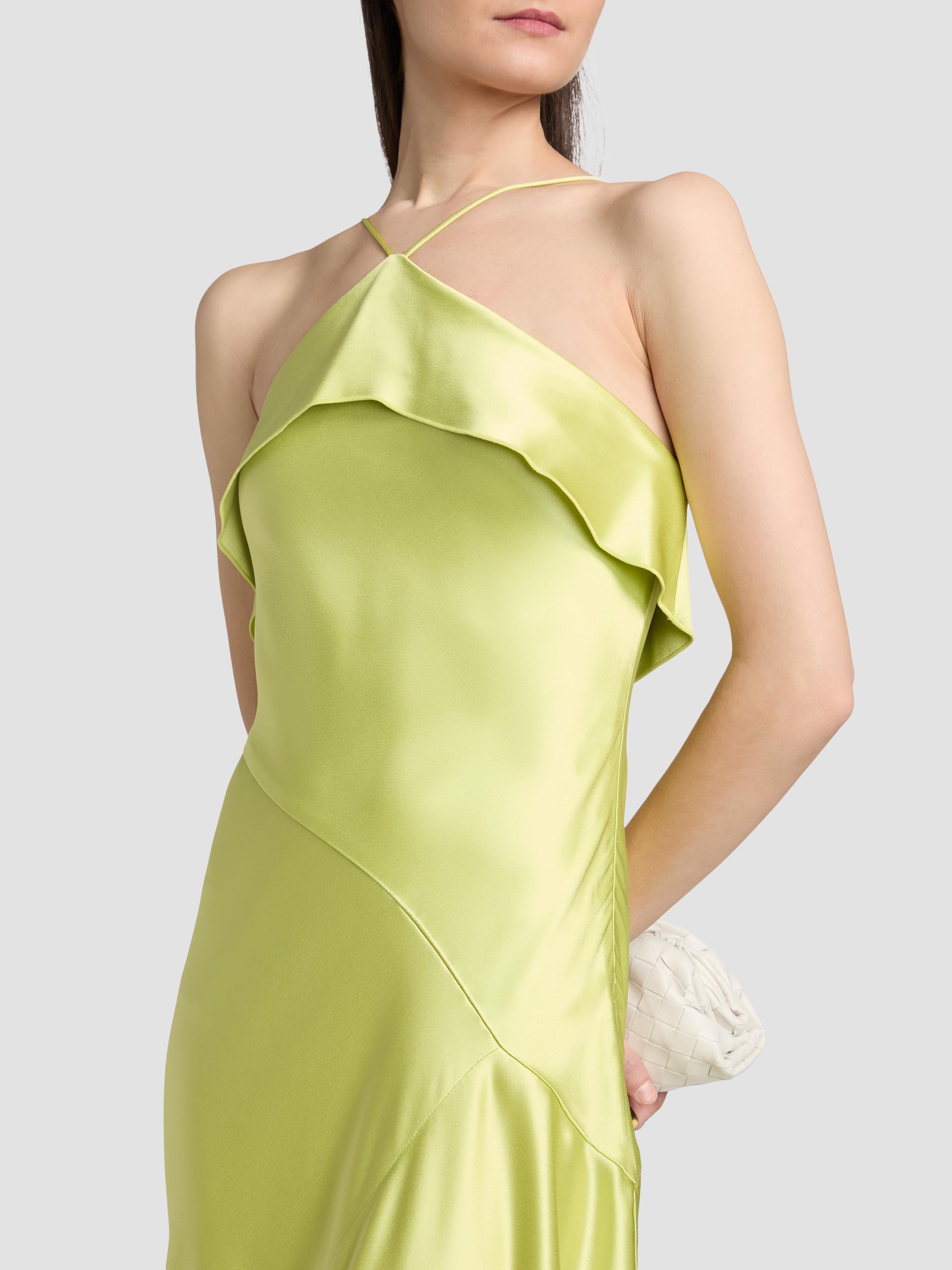 Acler Women's Forever Young Marara Satin Maxi Dress - Honeydew | Thumbnail 6