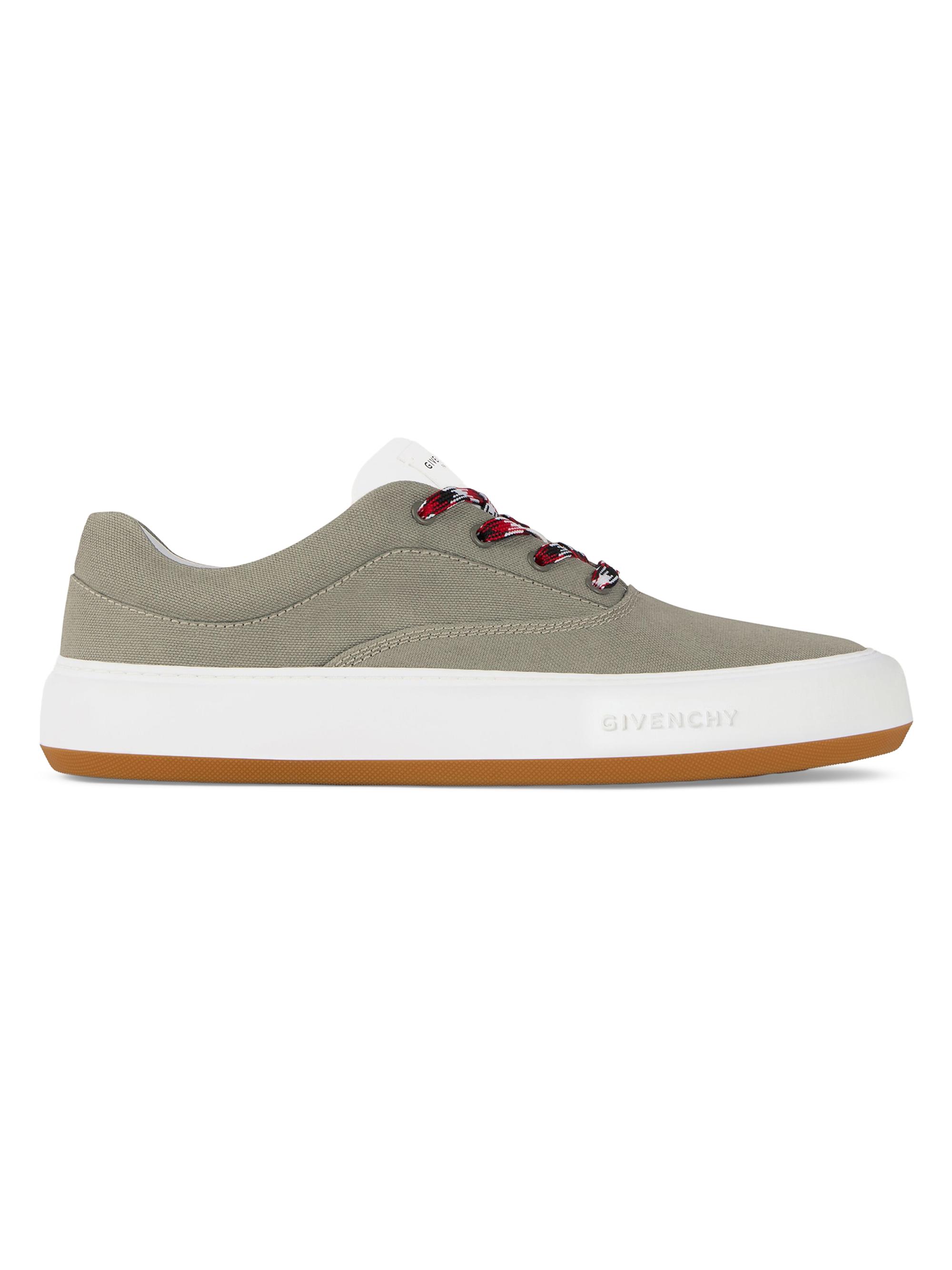 Givenchy Men's New City Sneakers in Canvas - Khaki | Thumbnail 7