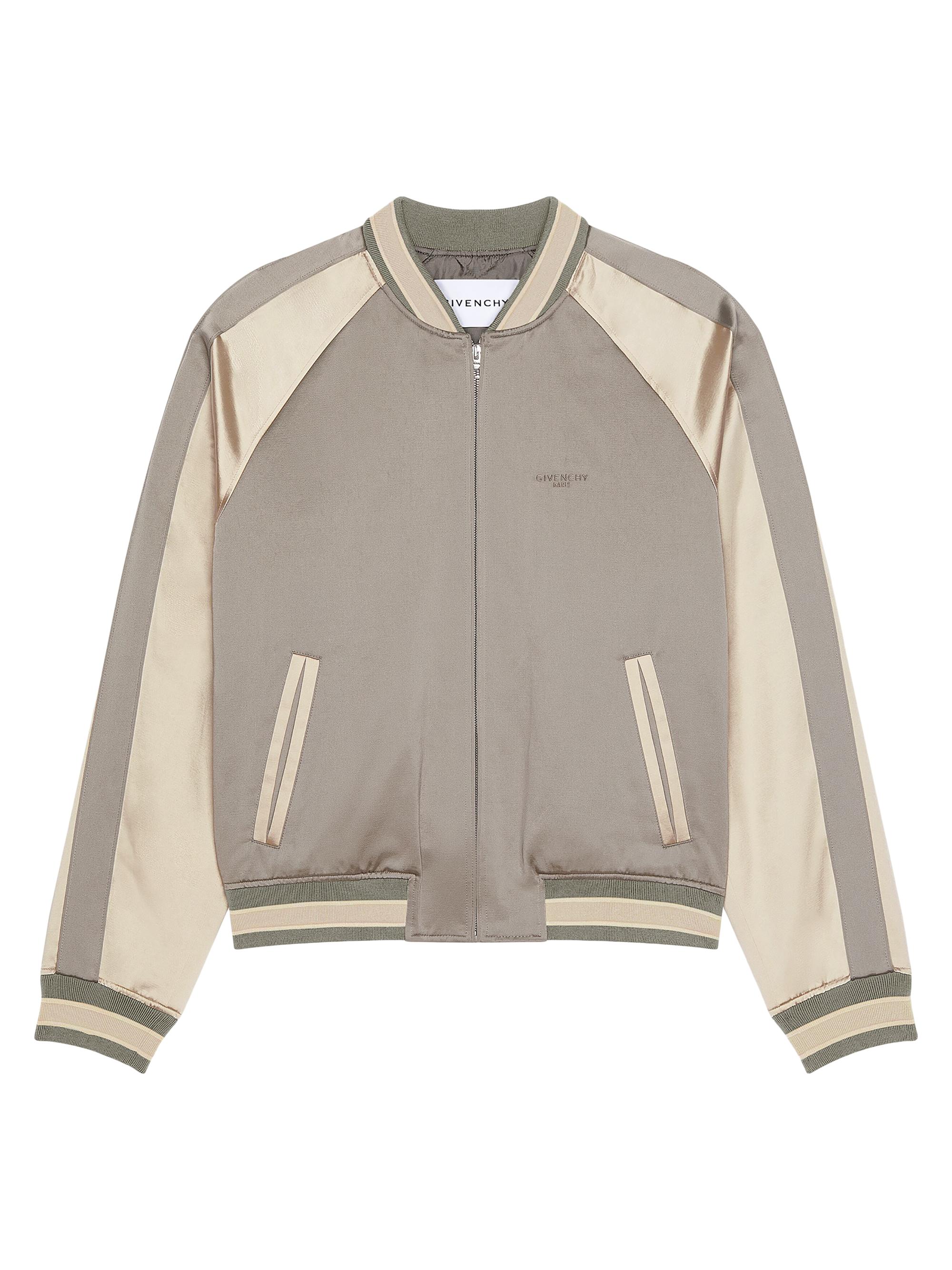 Givenchy Men's Couture Seam Souvenir Jacket with Flowers Embroidery - Grey Natural | Thumbnail 7