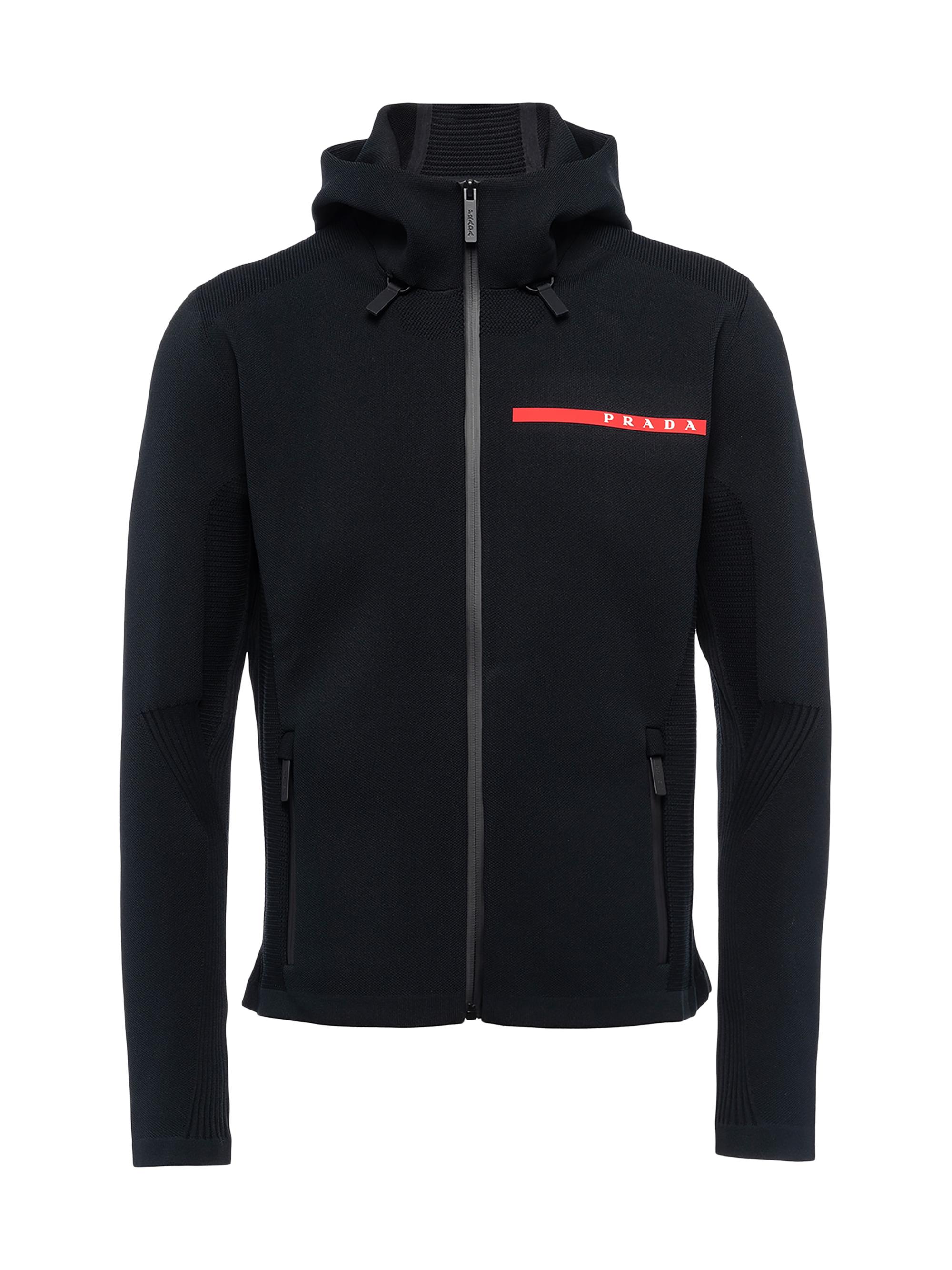 Prada Technical Cotton and Re-Nylon Hoodie | Saks Fifth Avenue