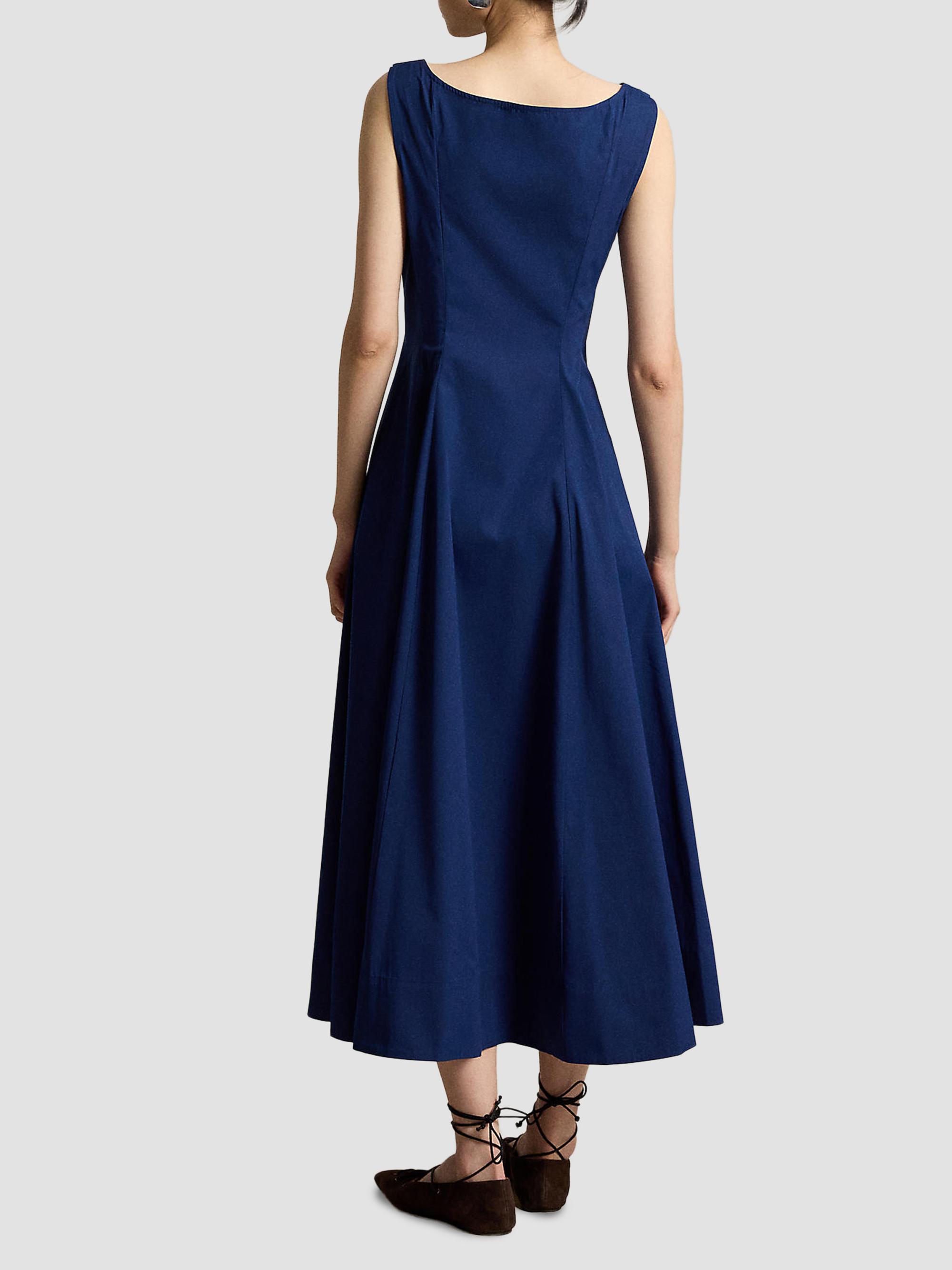 Polo Ralph Lauren Women's Paneled Cotton Maxi Dress - East Side Royal | Thumbnail 3