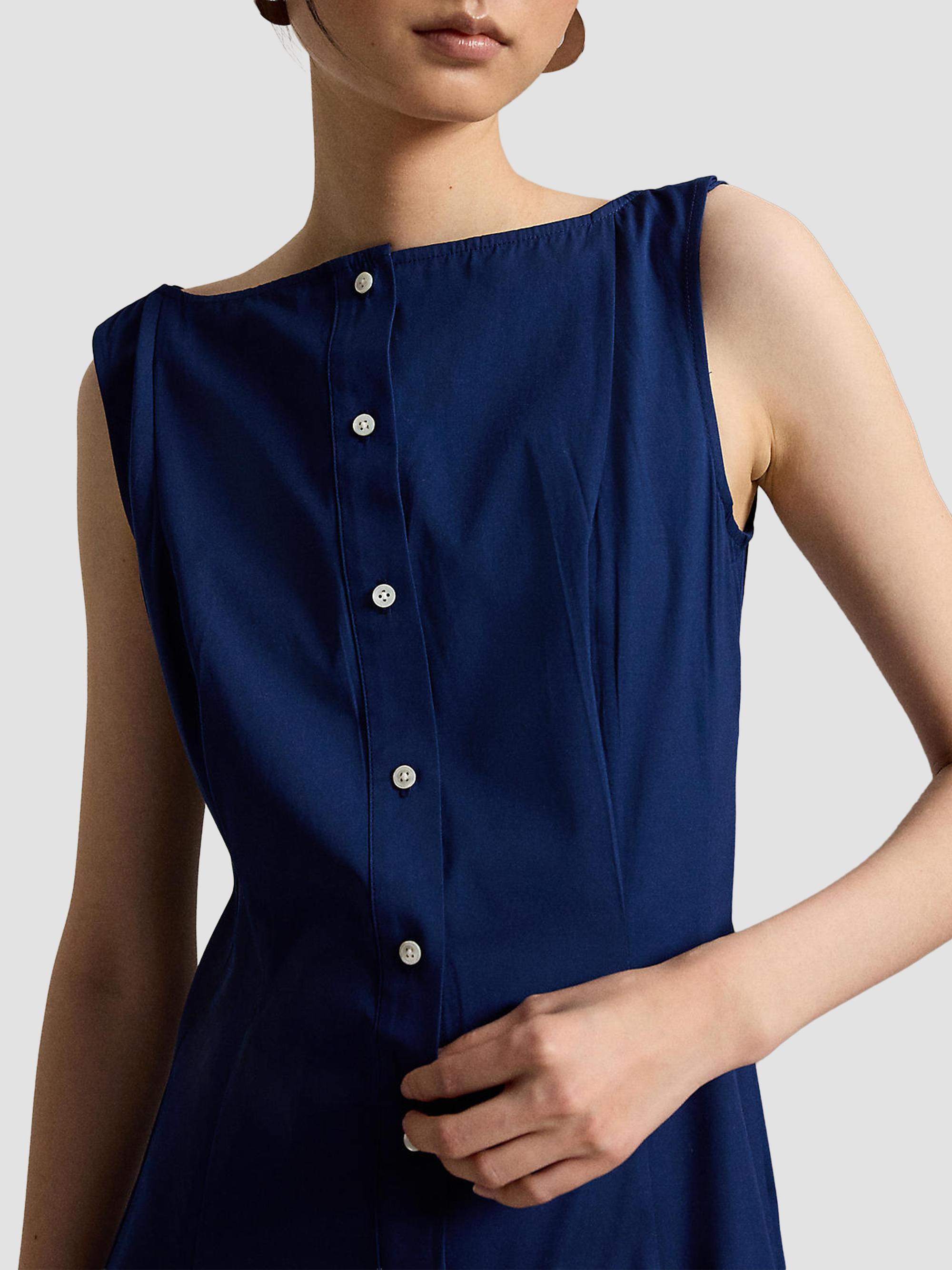 Polo Ralph Lauren Women's Paneled Cotton Maxi Dress - East Side Royal | Thumbnail 5