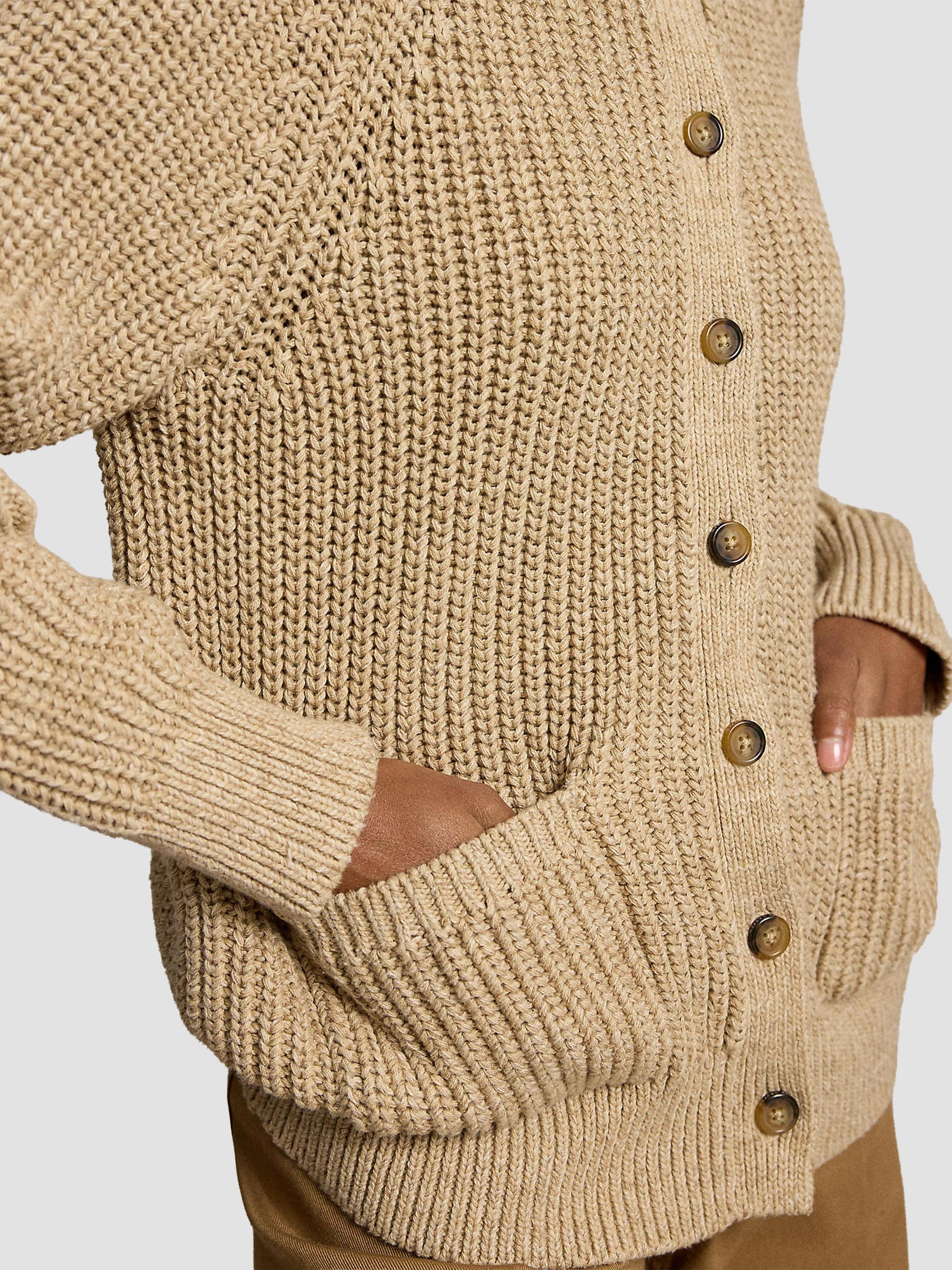 Polo Ralph Lauren Women's Raglan-Sleeve Cotton Cardigan - Tan Heather | Thumbnail 6