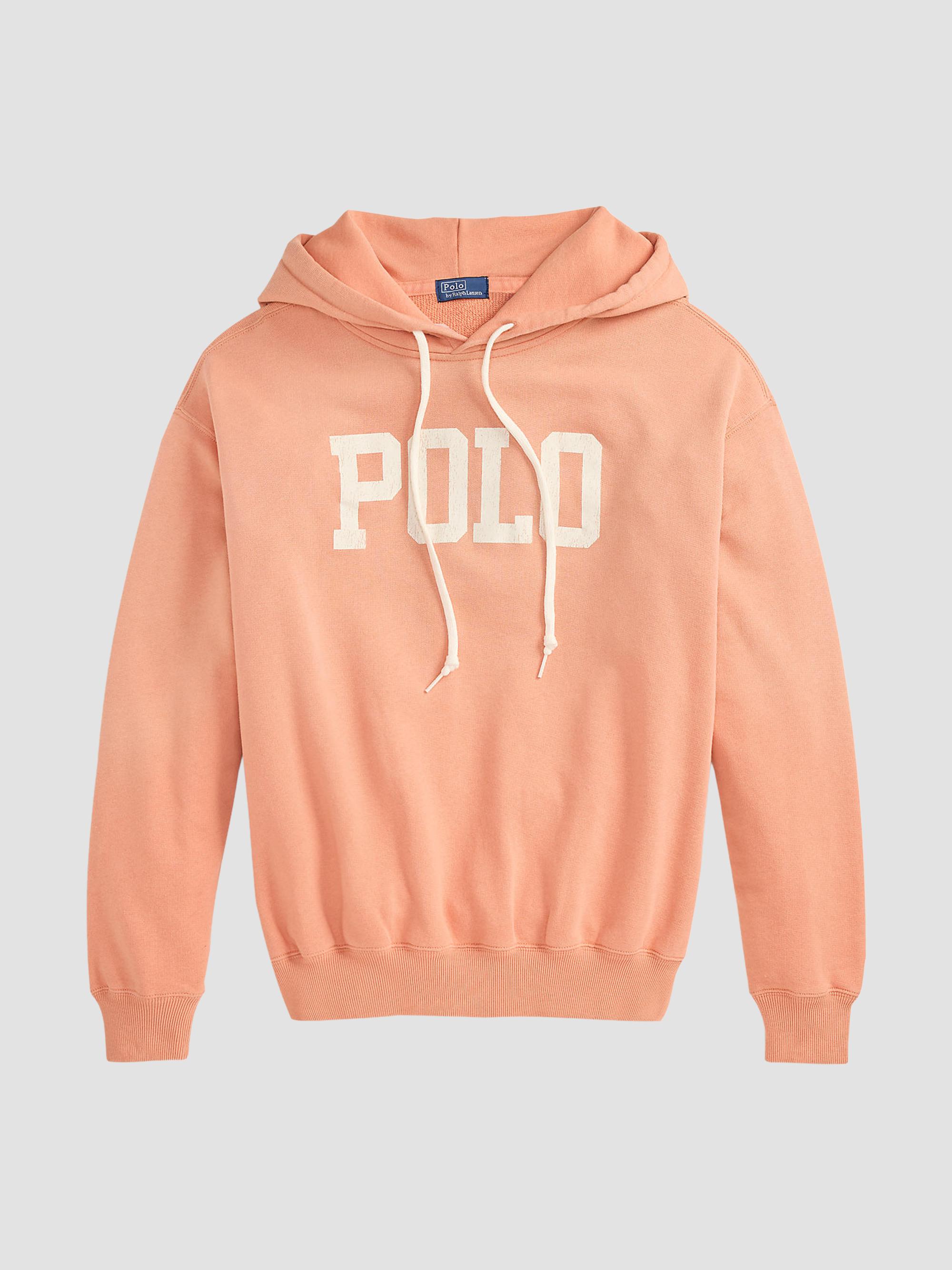Polo Ralph Lauren Women's Logo Lightweight Fleece Hoodie - Pastel Coral