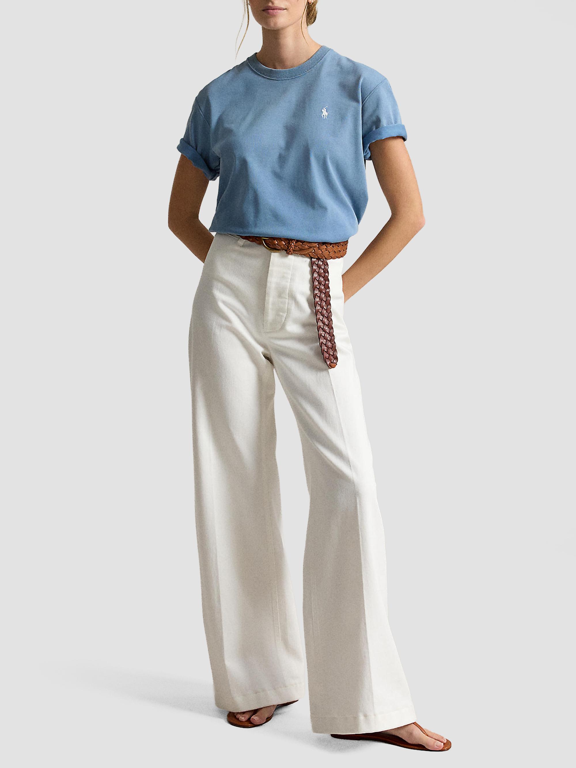 Polo Ralph Lauren Women's Logo Cotton Jersey T-Shirt - Camp Blue | Thumbnail 2