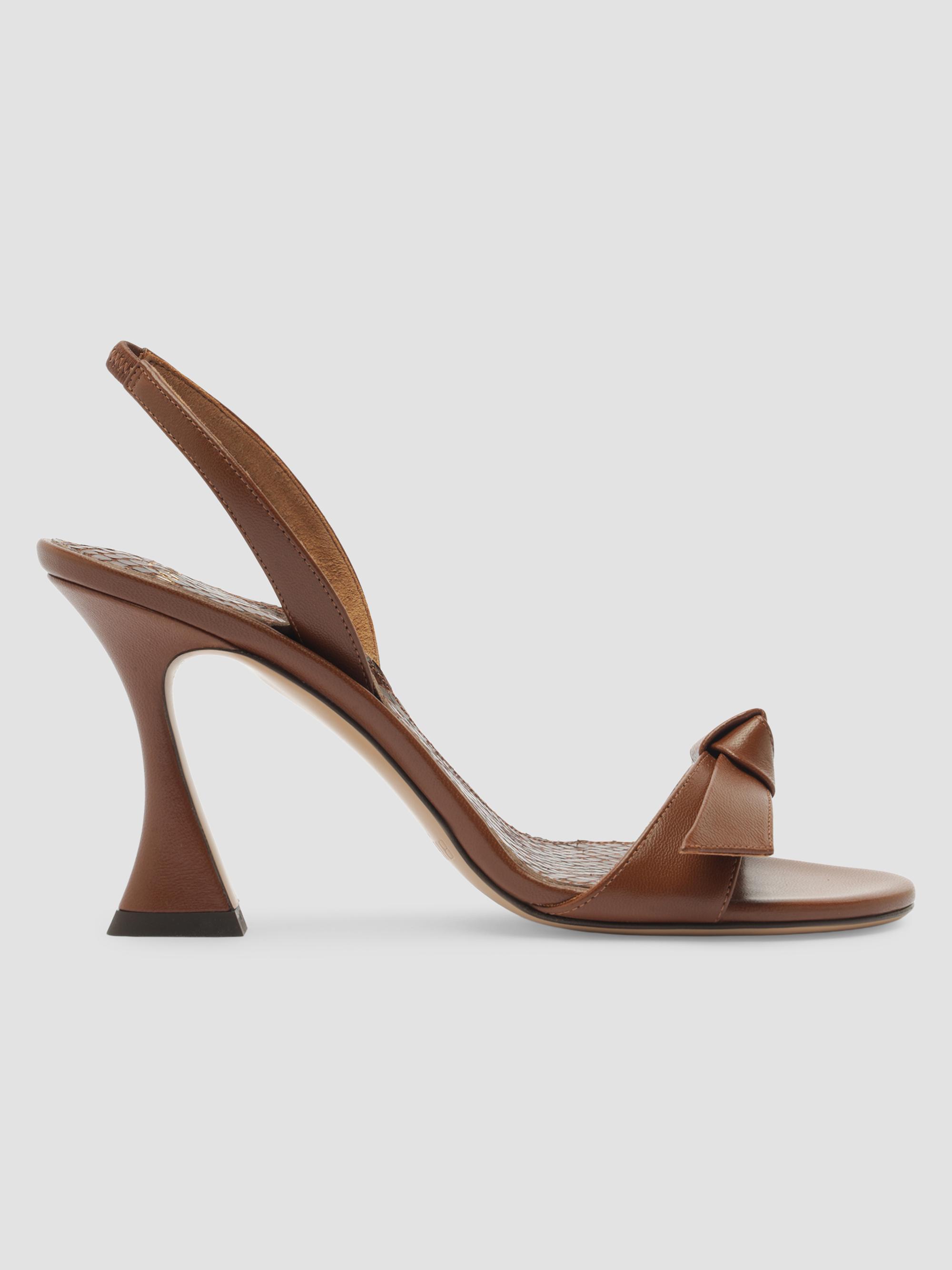 Alexandre Birman Women's Clarita 85MM Leather Slingback Sandals - Espresso