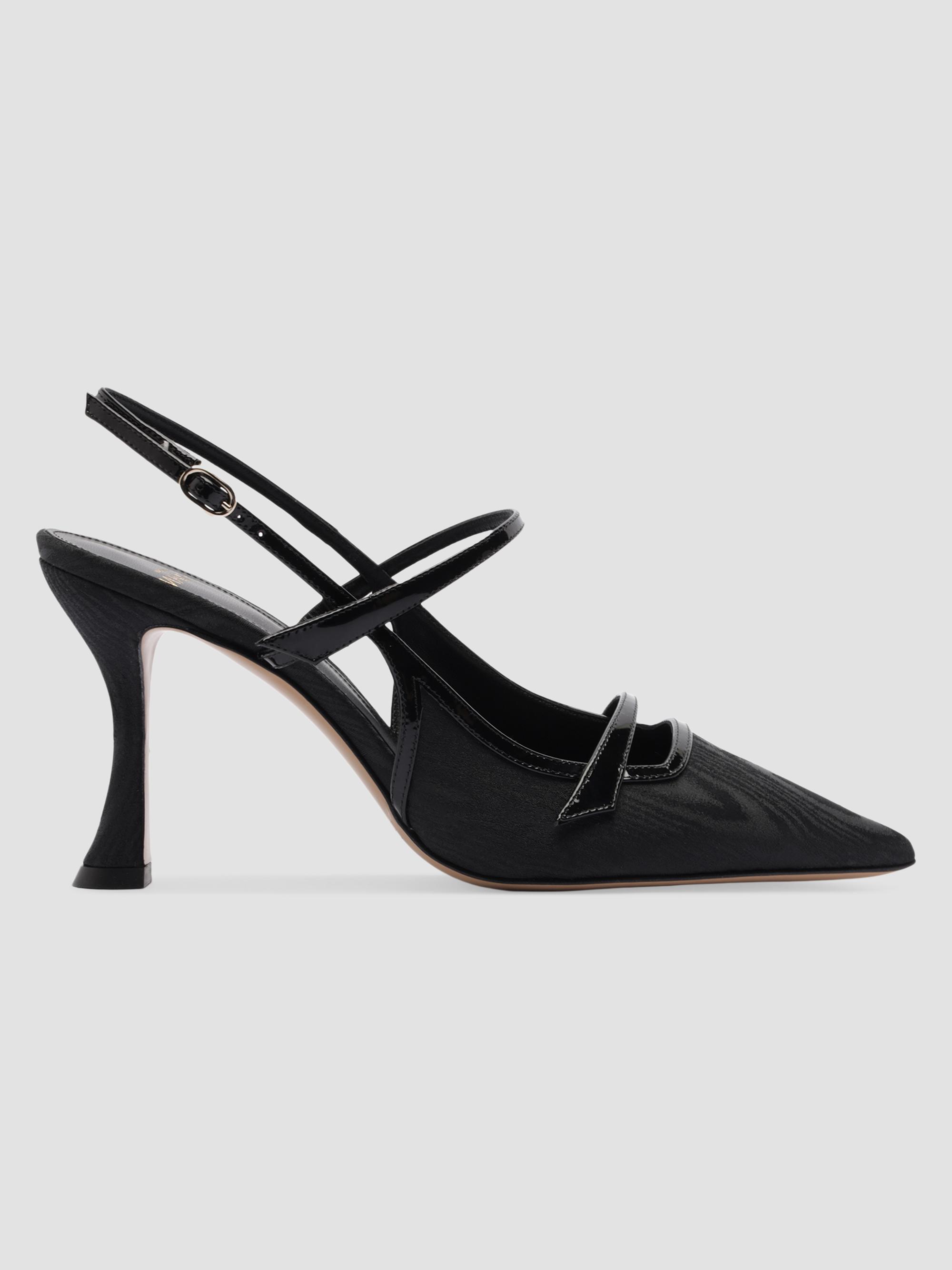 Alexandre Birman Women's Tita Moire 85MM Pumps - Black