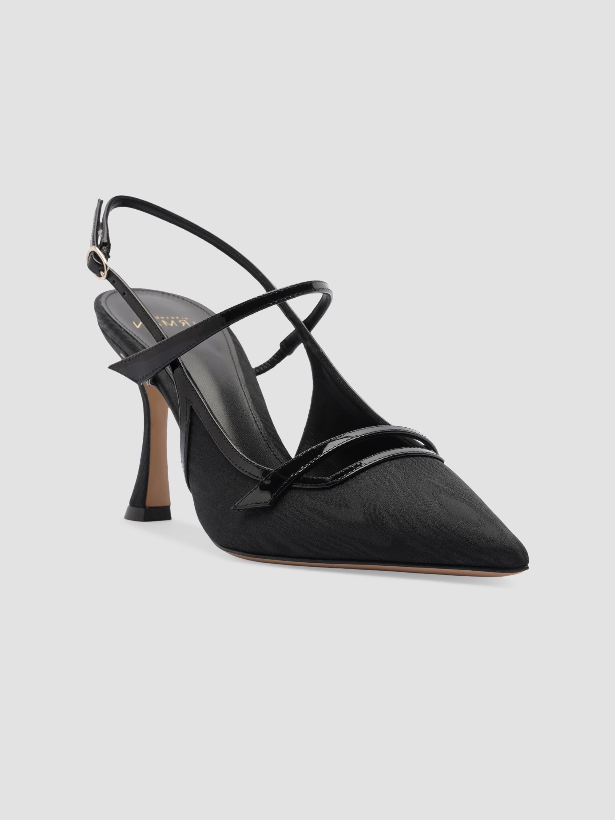 Alexandre Birman Women's Tita Moire 85MM Pumps - Black | Thumbnail 2