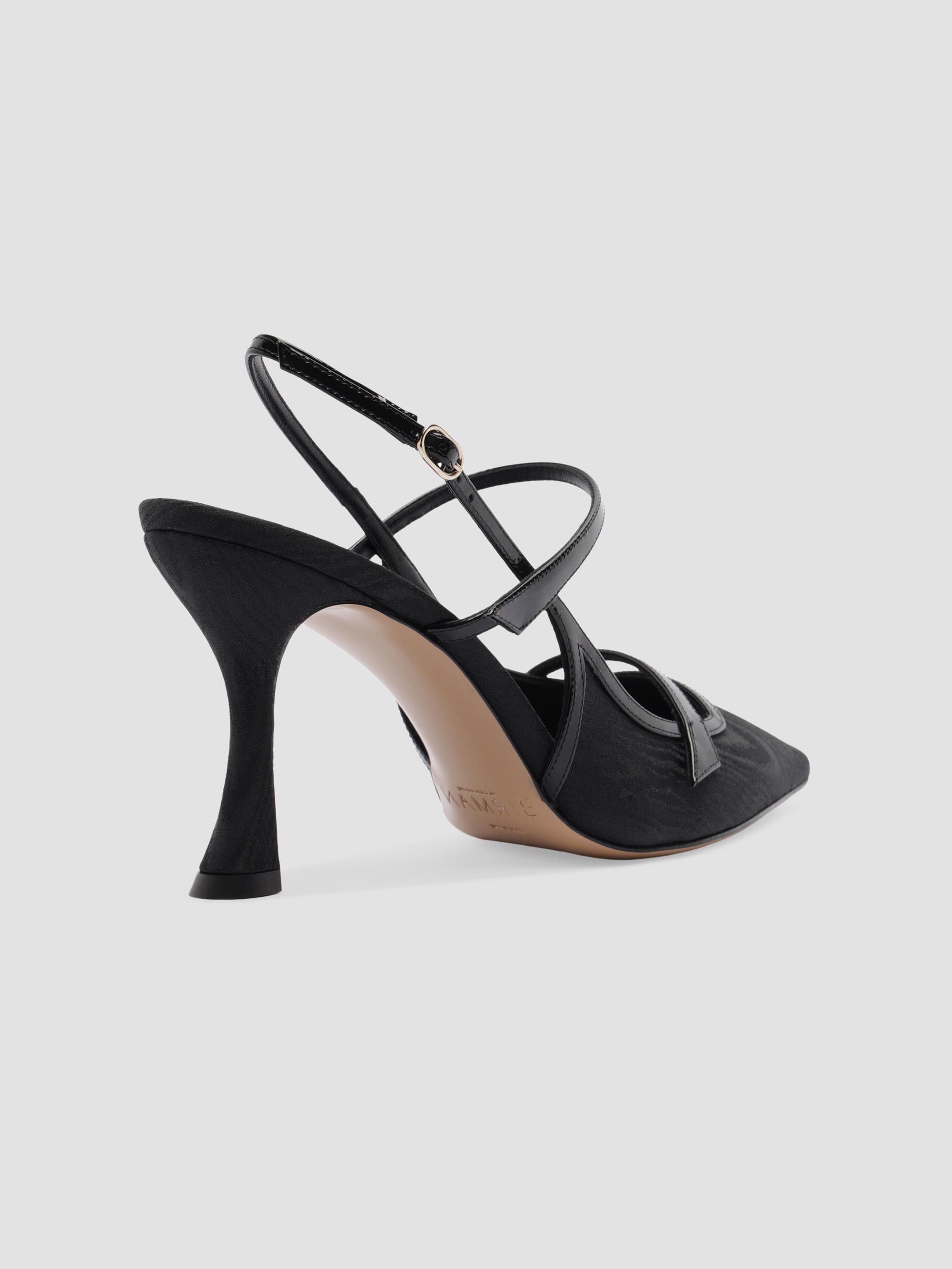 Alexandre Birman Women's Tita Moire 85MM Pumps - Black | Thumbnail 3