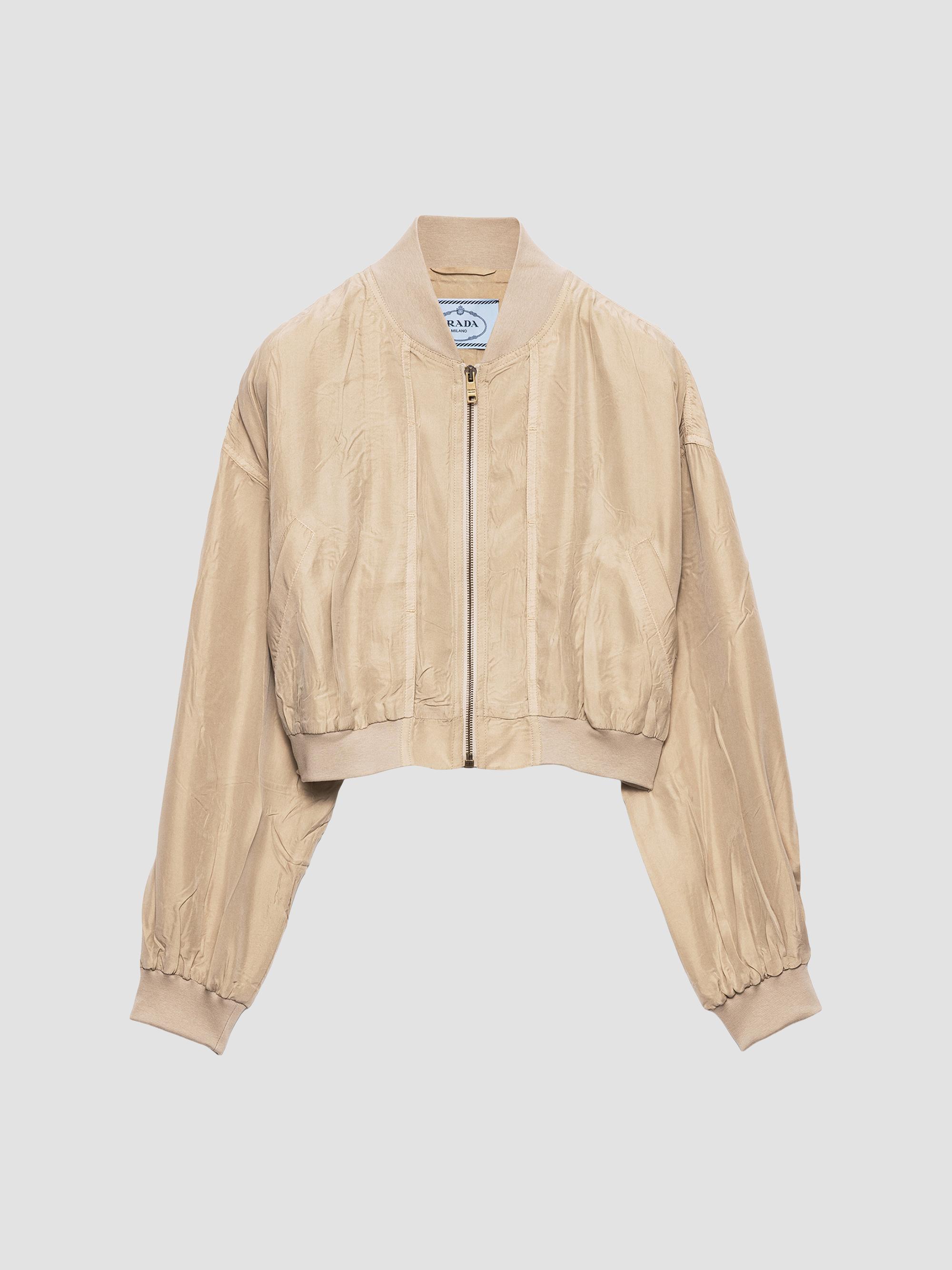 Prada Cropped Nappa Leather Jacket | Saks Fifth Avenue