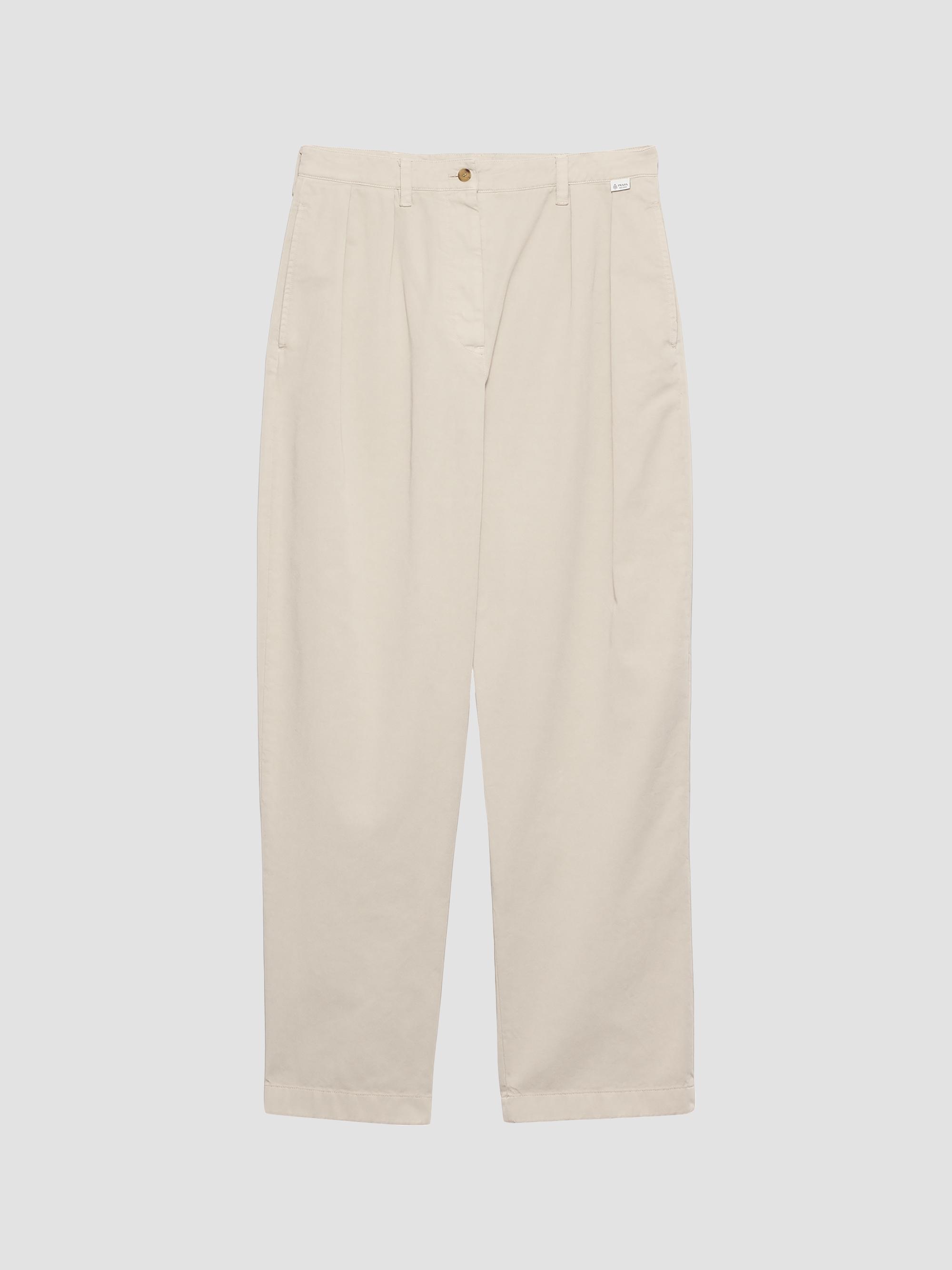 Prada Women's Old Gabardine Pants - Beige Khaki | Thumbnail 7