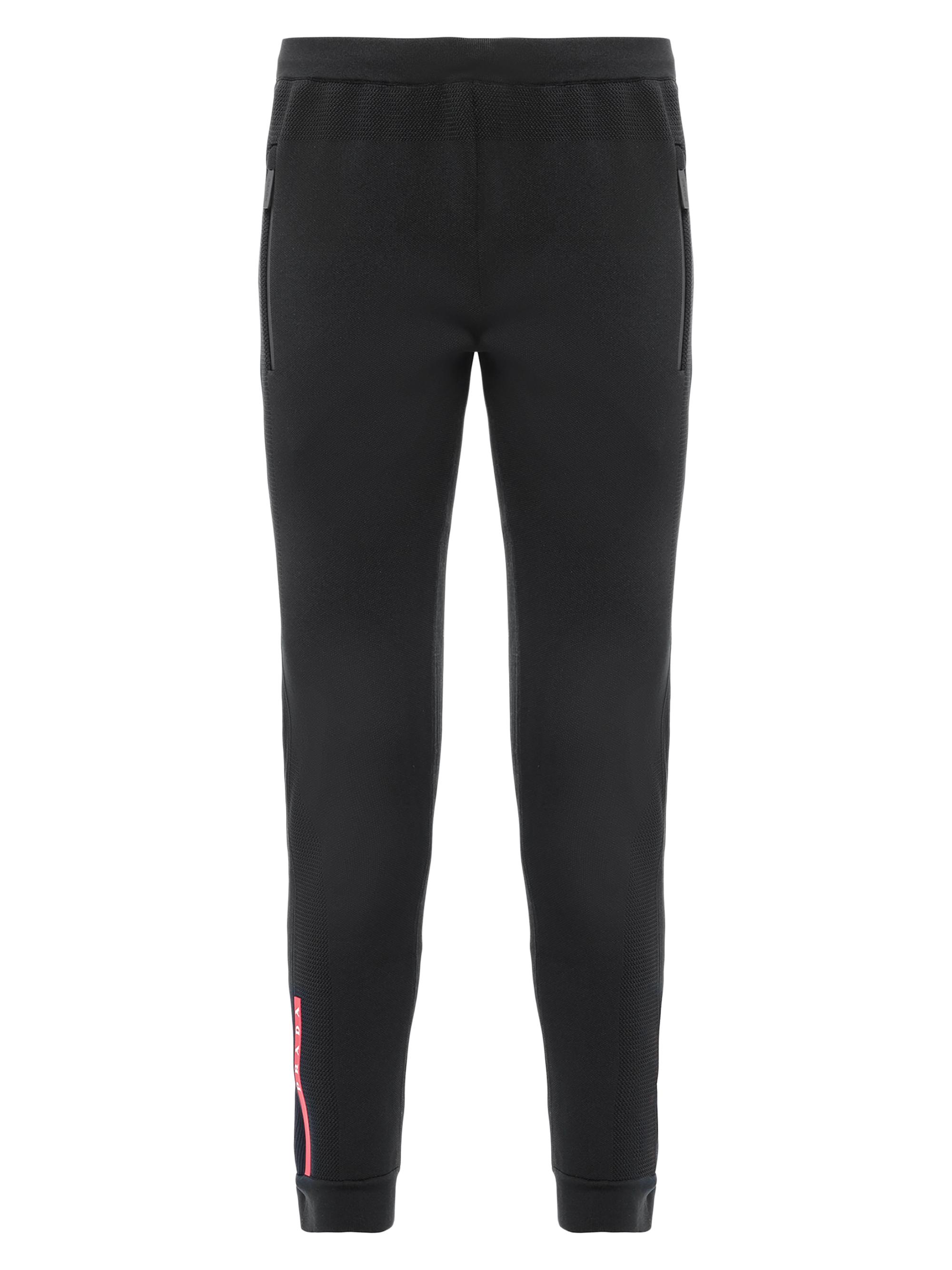 Prada Men's Techno Piqué Pants - Black