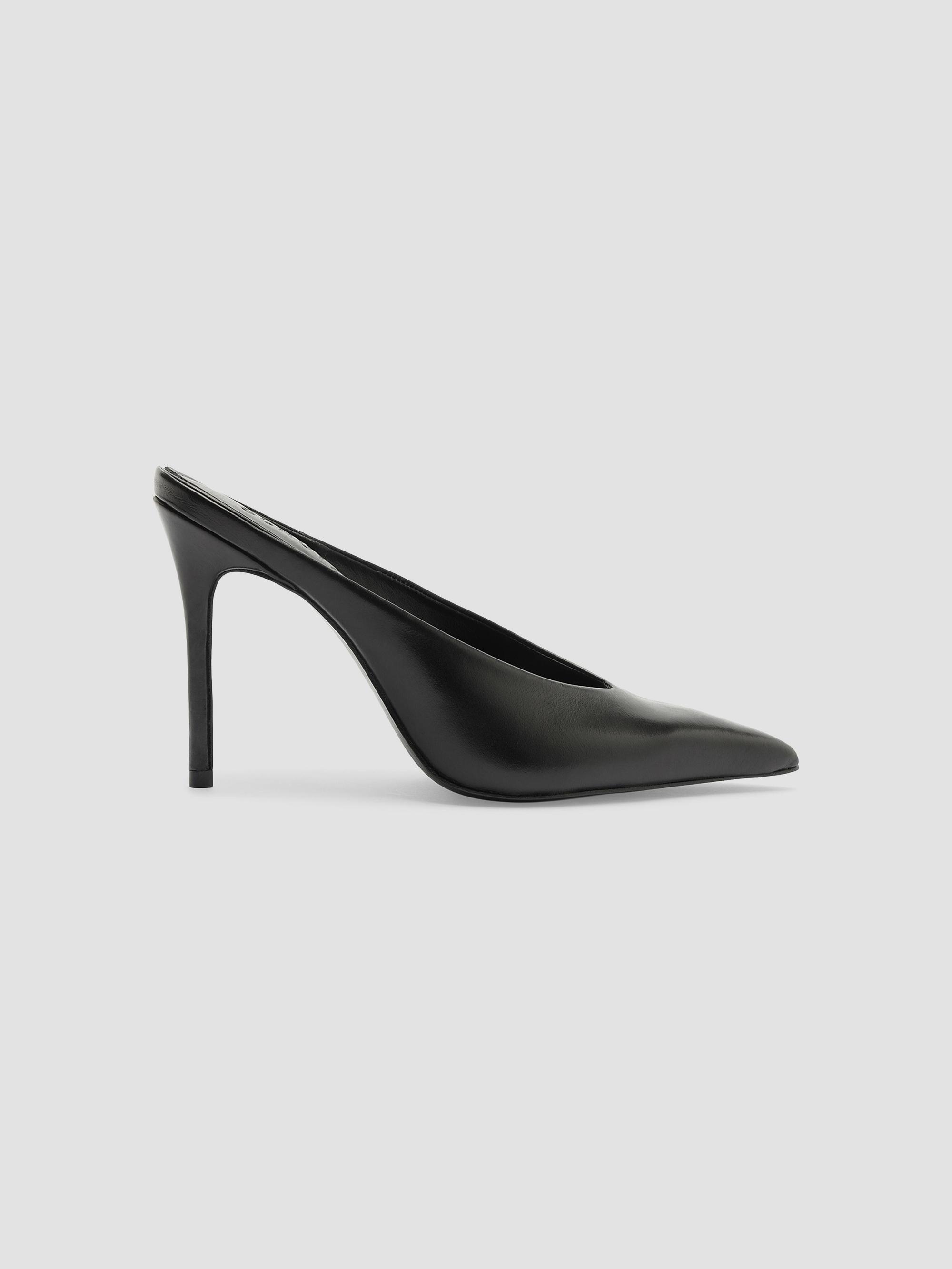 Schutz Women's Loren 100MM Leather Mules - Black | Thumbnail 10