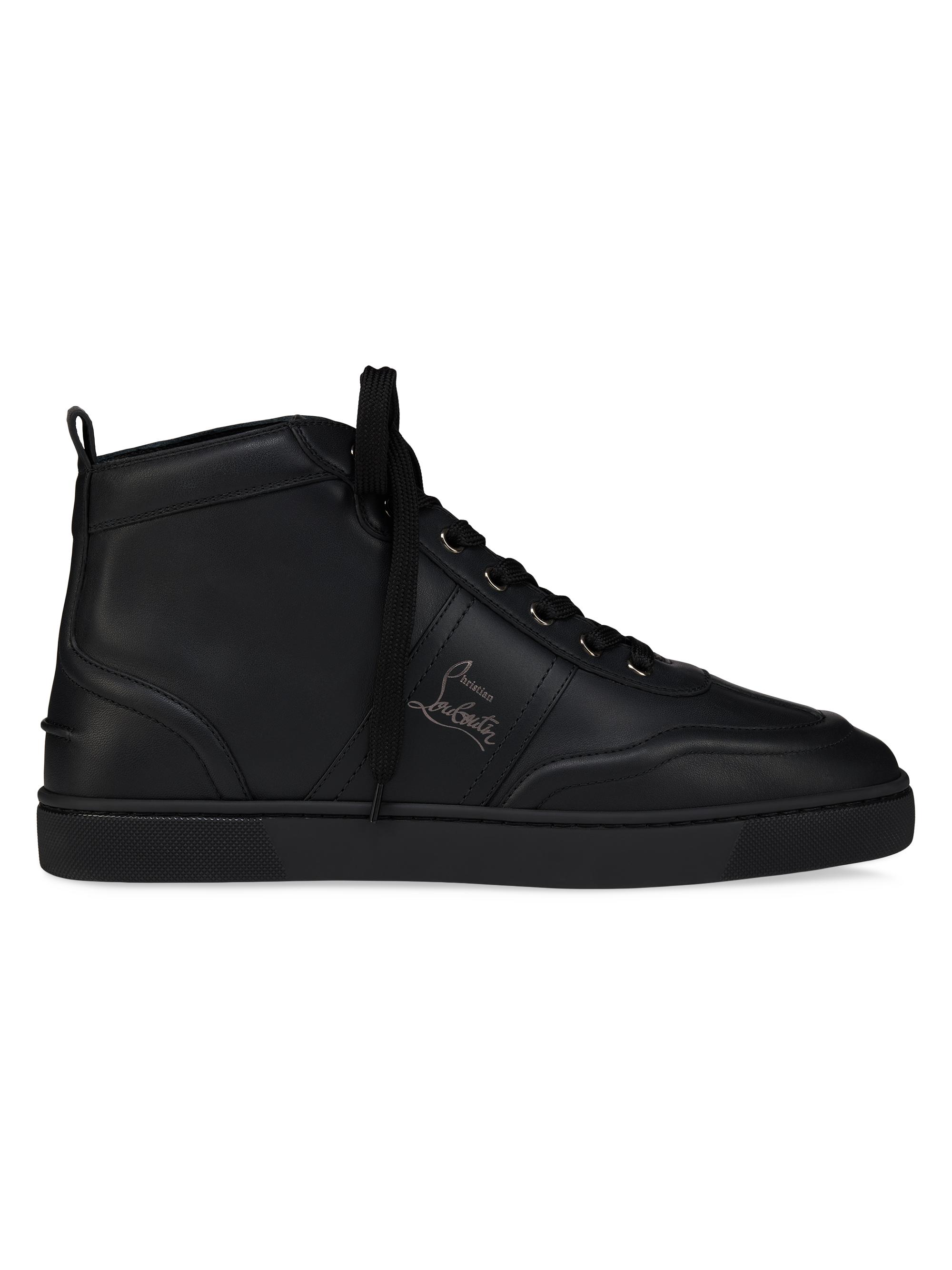 Christian Louboutin Men's Retero High-Top Sneakers - Black