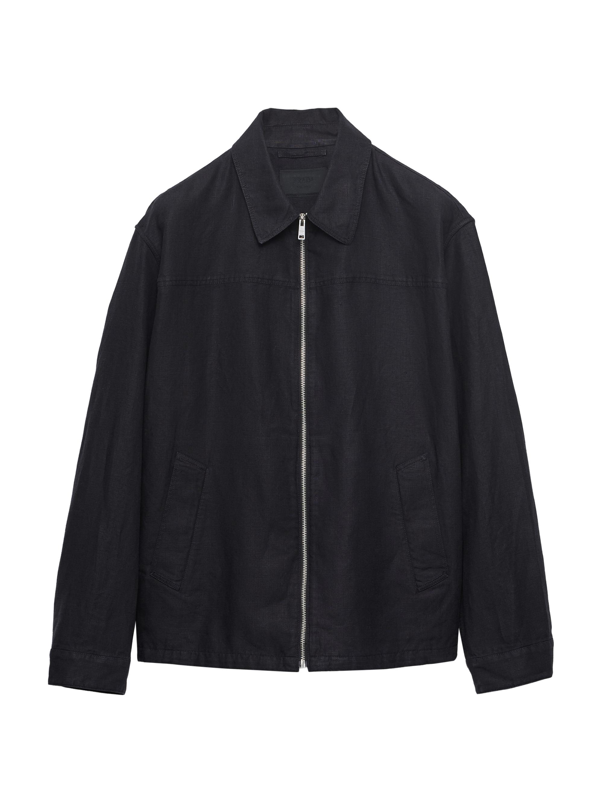 Prada Men's Linen Jacket - Black