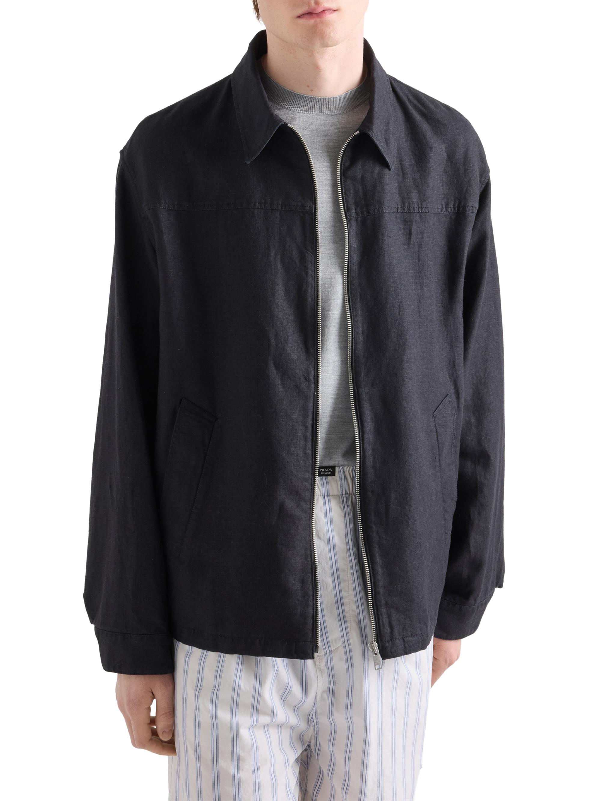 ジャケット・アウター PRADA Linen-blend tailored jacket Prada Linen Jacket | Saks Fifth Avenue