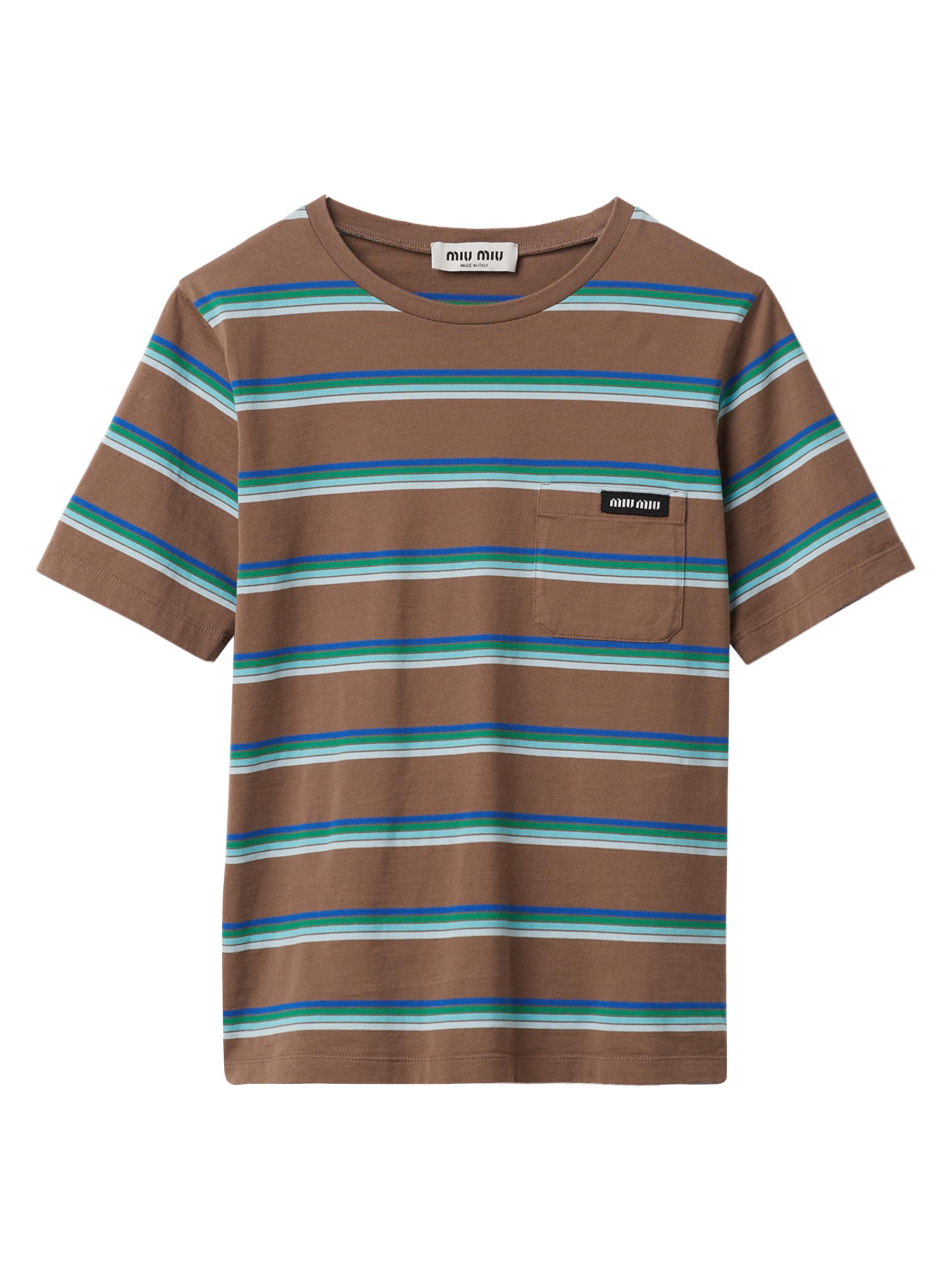 Miu Miu Women's Jersey T-Shirt - Brown