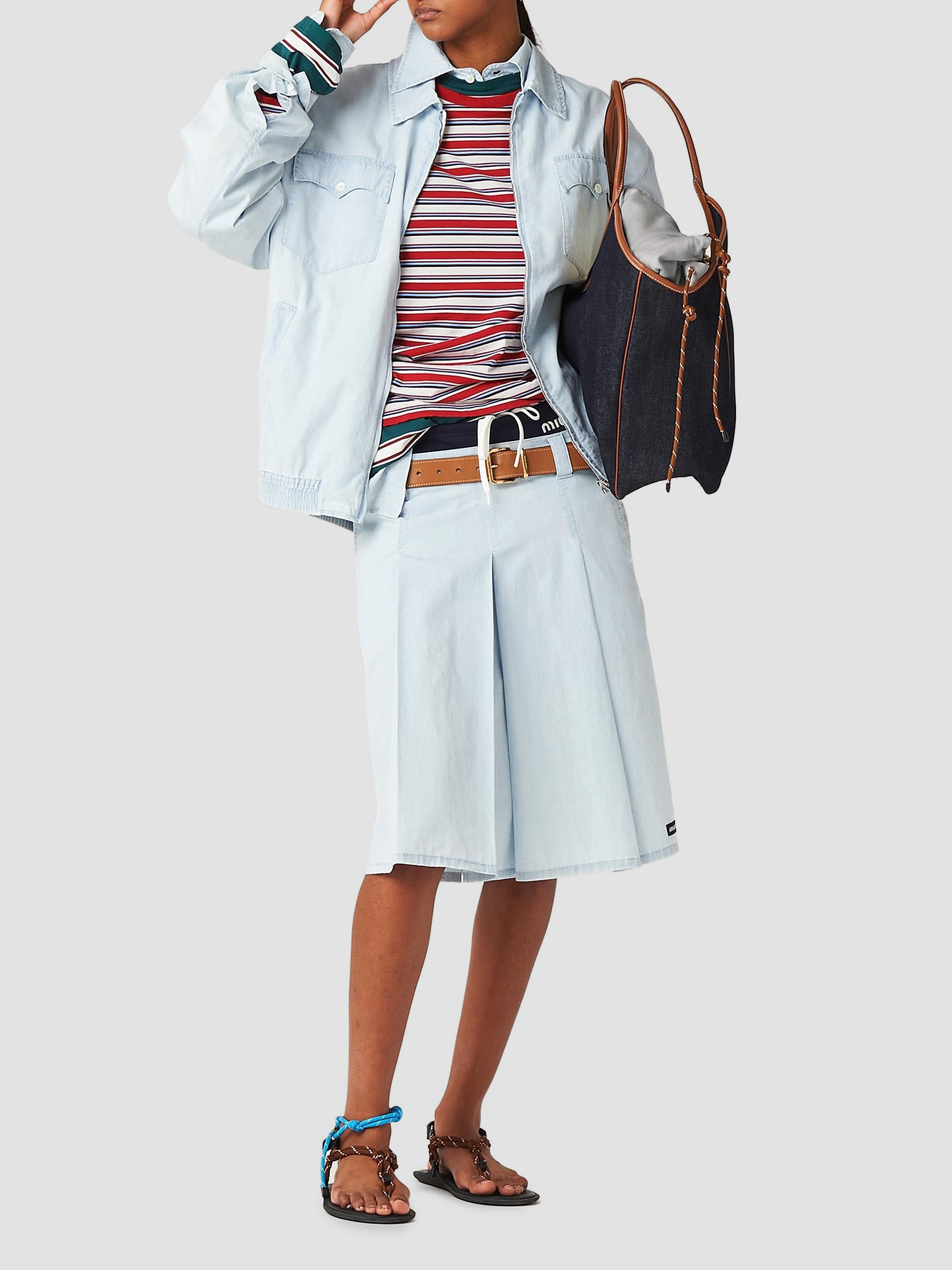 Miu Miu Long-Sleeved Cotton Jersey T-Shirt | Saks Fifth Avenue