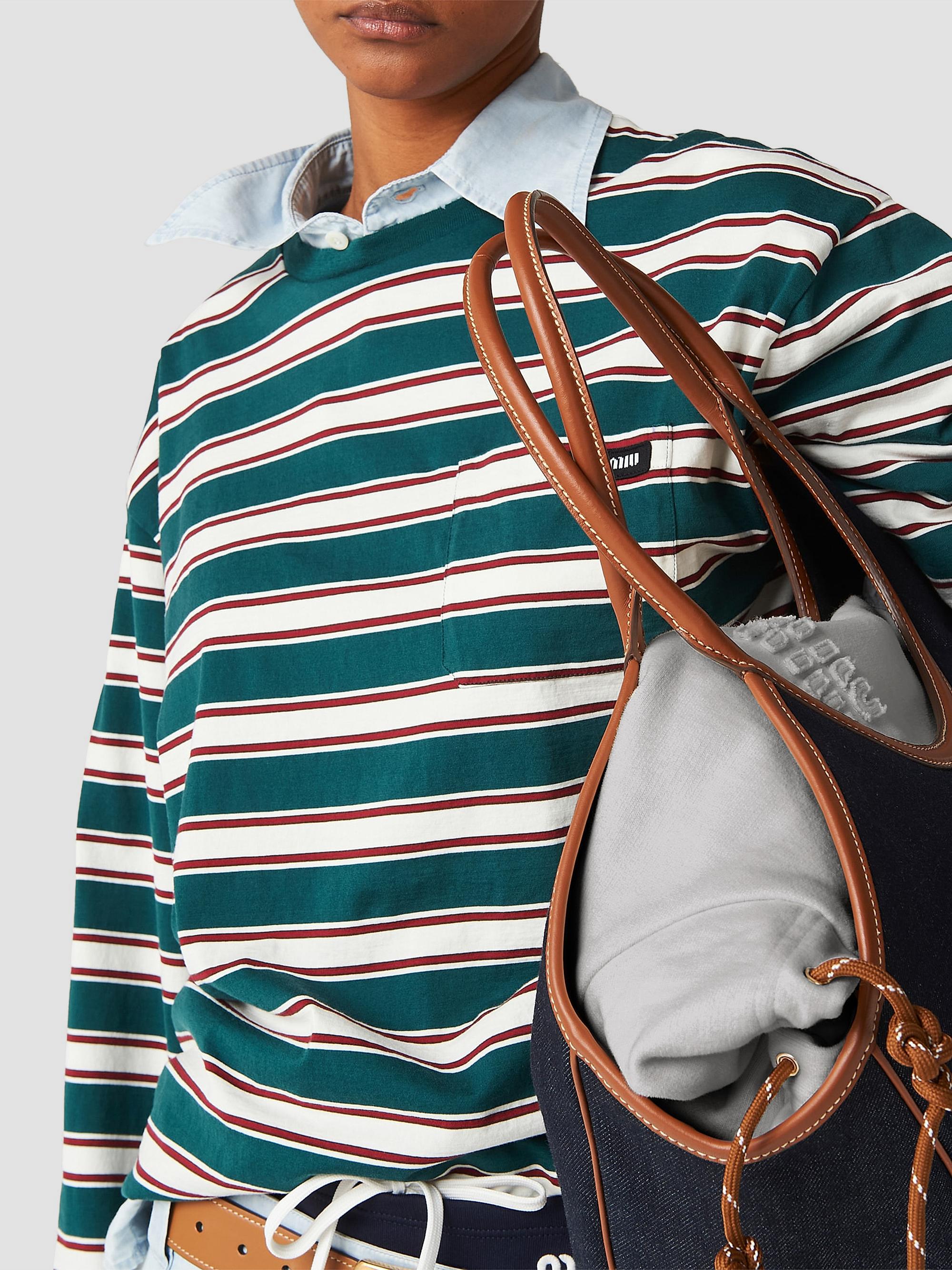 Miu Miu Long-Sleeved Cotton Jersey T-Shirt | Saks Fifth Avenue
