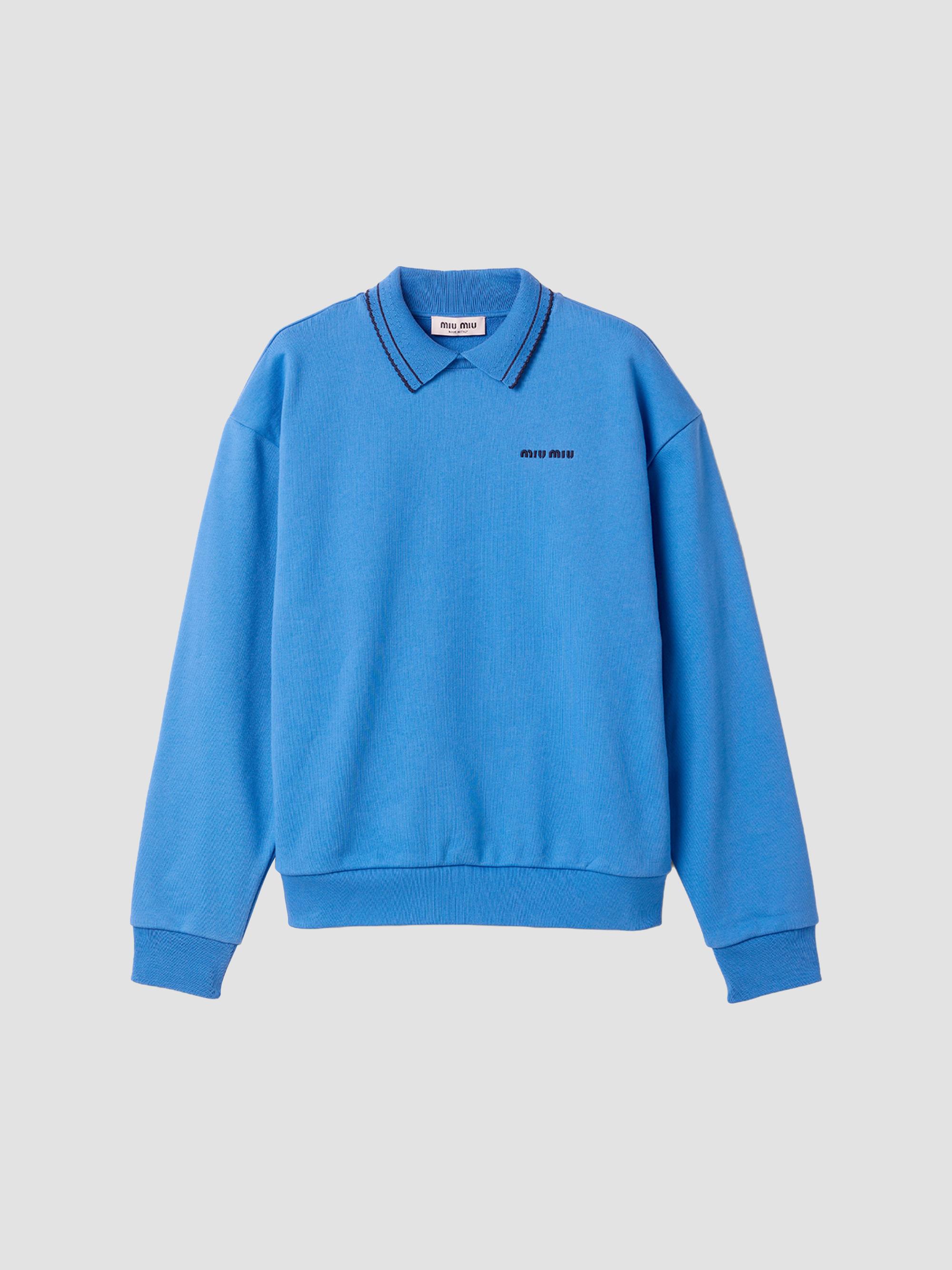 Miu Miu Cotton Fleece Sweatshirt | Saks Fifth Avenue