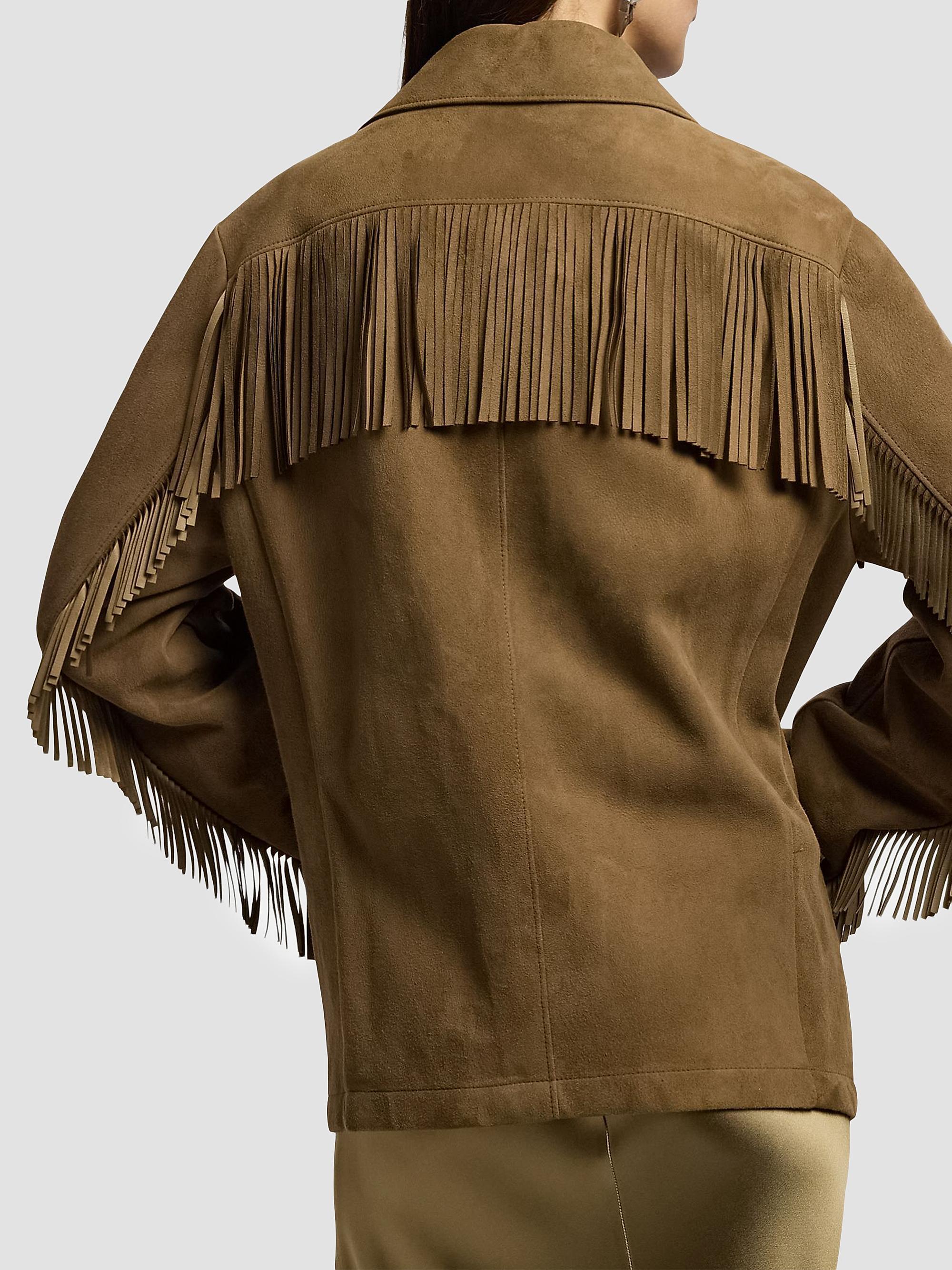 Ralph Lauren Collection Women's Perce Suede Fringe Jacket - Portobello | Thumbnail 5