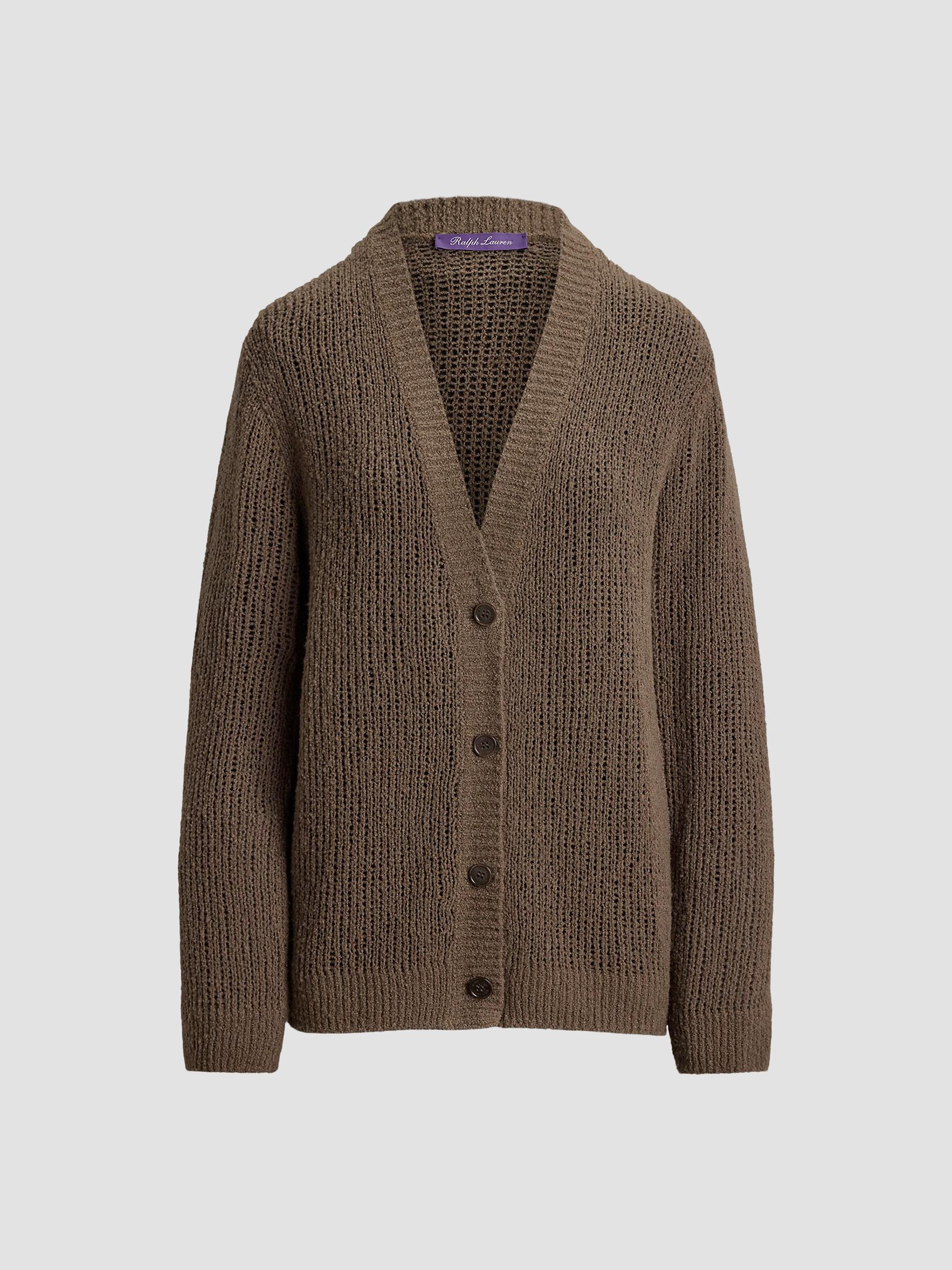 Ralph Lauren Collection Women's Brushed Off Gauge Cardigan - Portobello