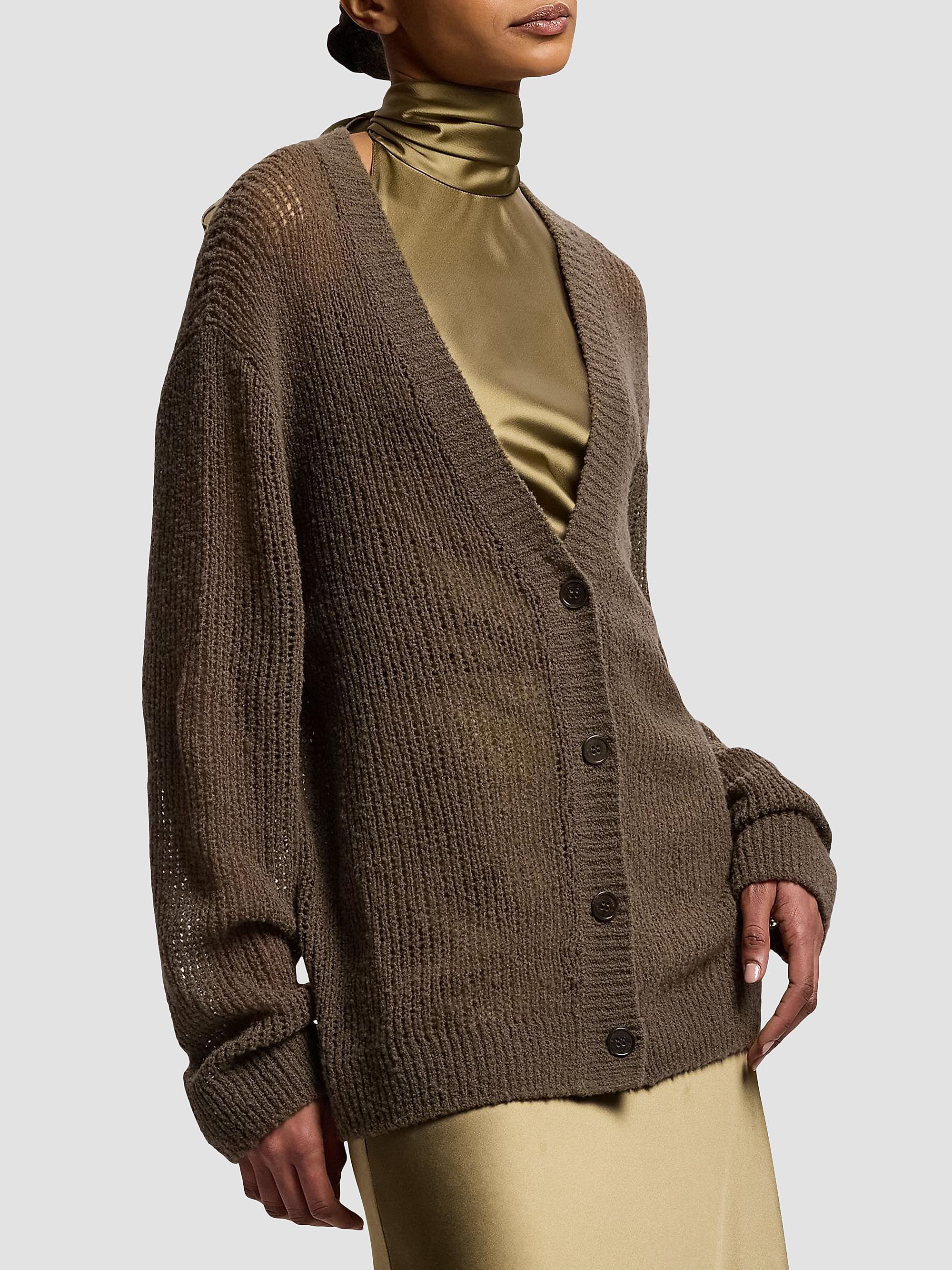 Ralph Lauren Collection Women's Bouclé Cashmere-Blend Cardigan - Portobello | Thumbnail 3