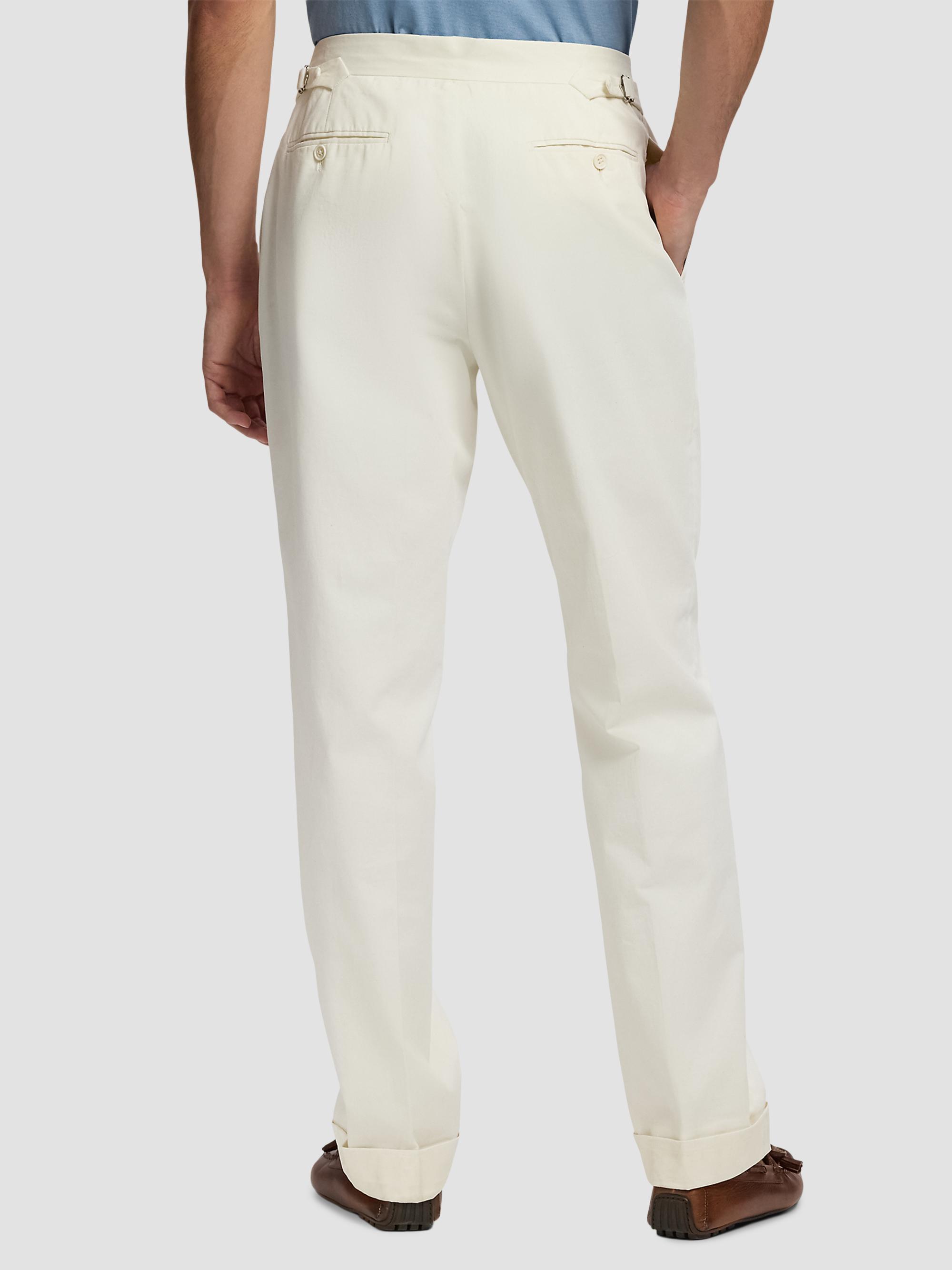 Ralph Lauren Purple Label Silk Straight-Leg Chino Trousers | Saks