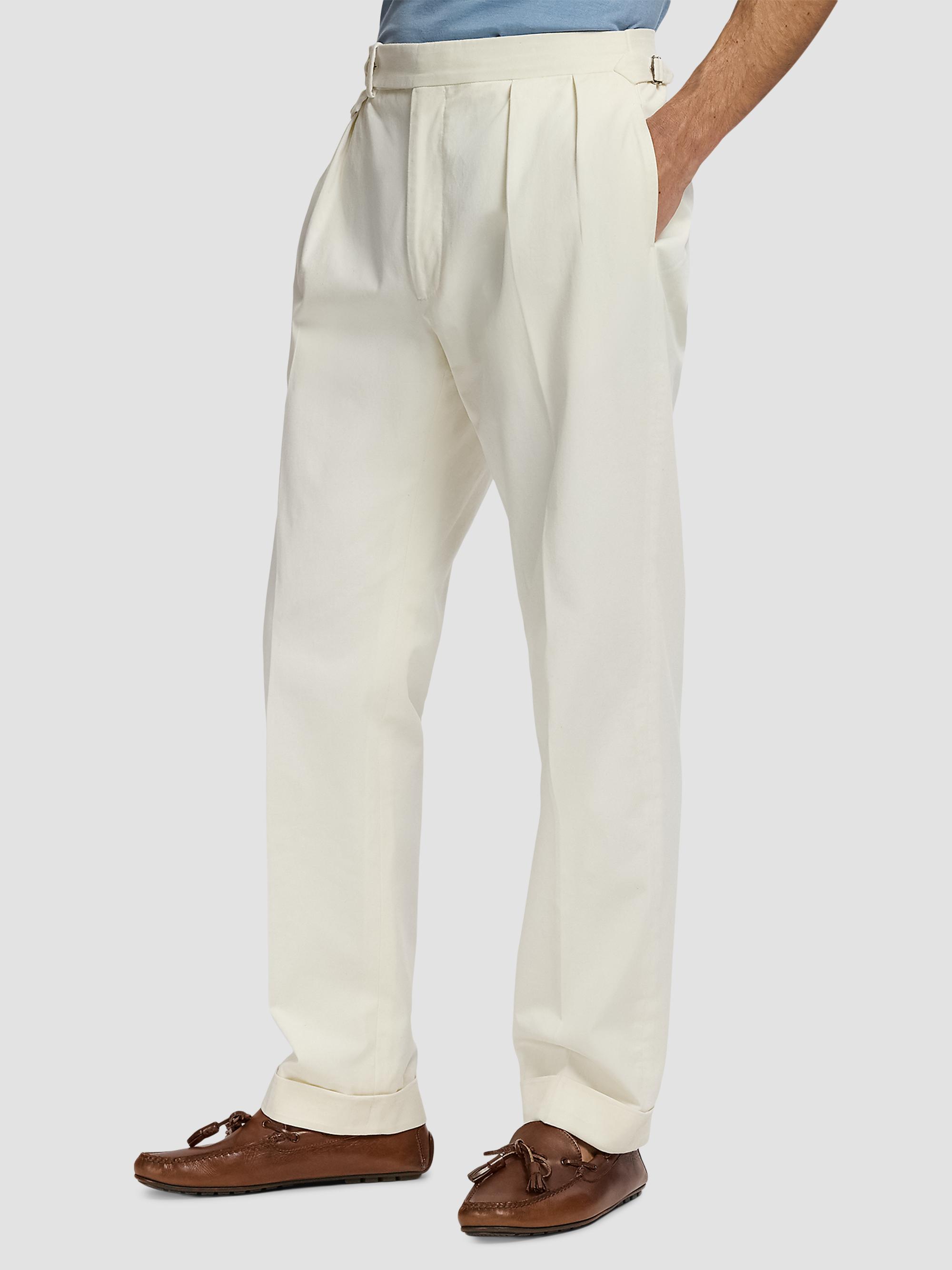 Ralph Lauren Purple Label Silk Straight-Leg Chino Trousers | Saks