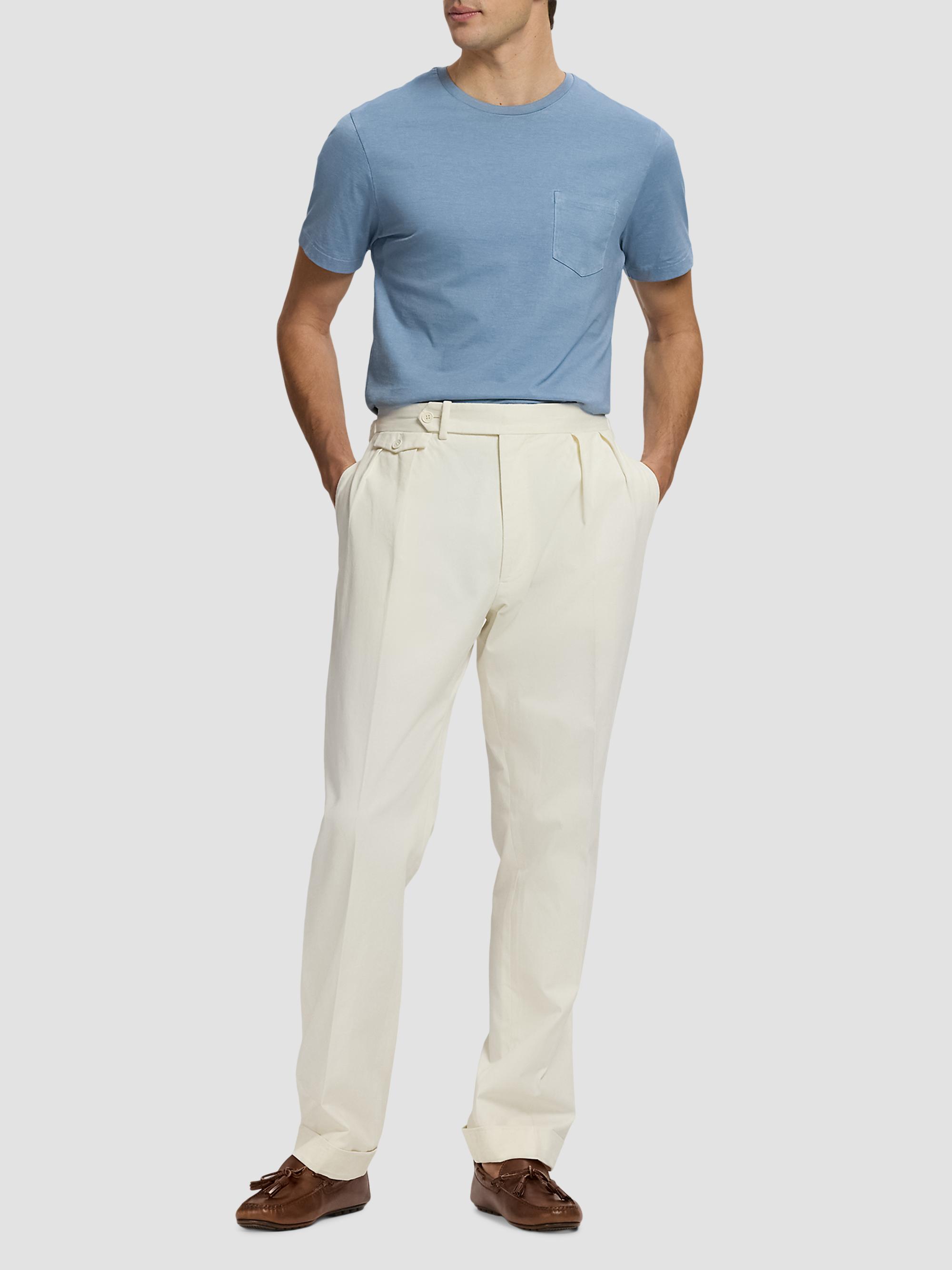 Ralph Lauren Purple Label Silk Straight-Leg Chino Trousers | Saks