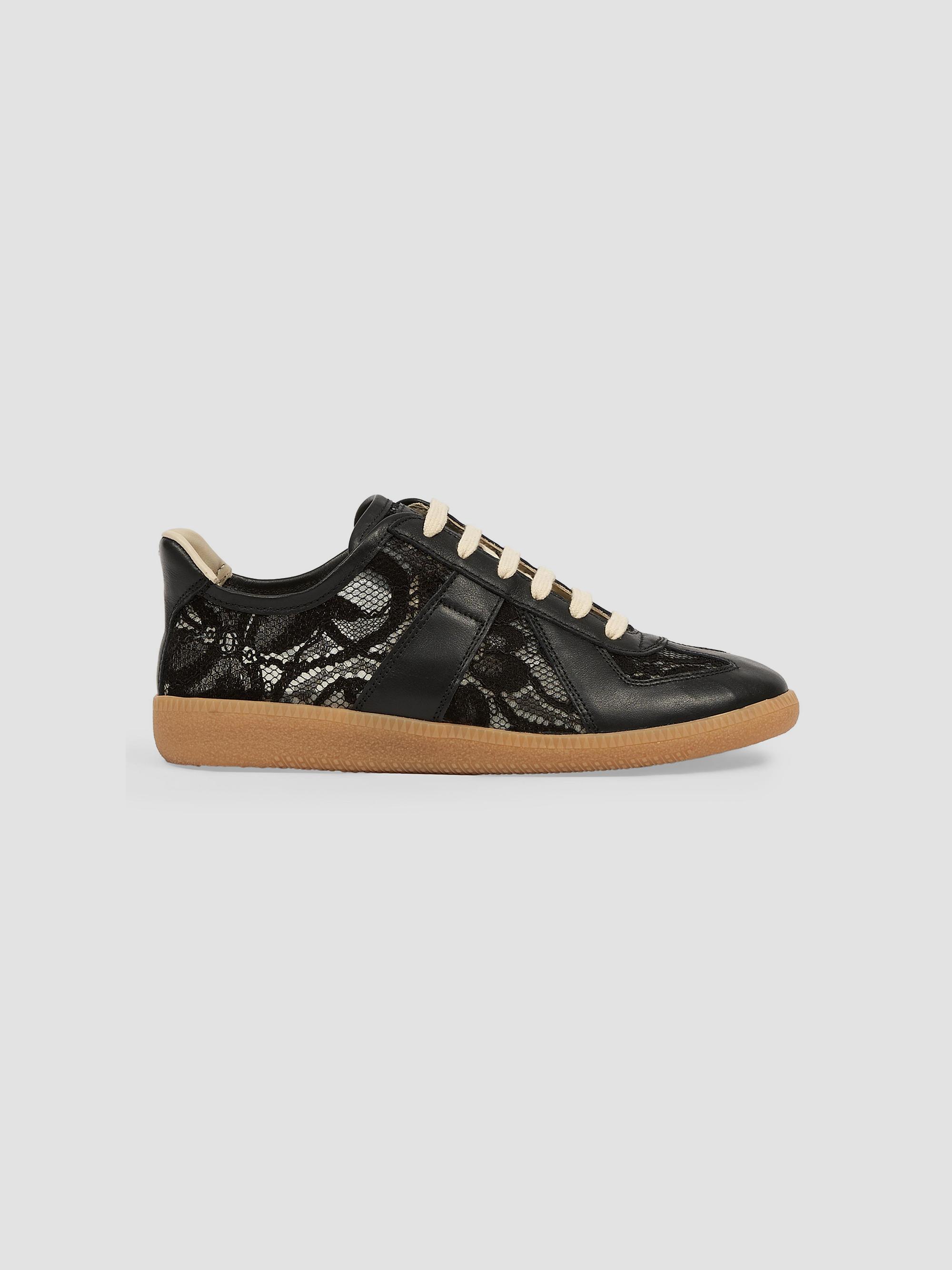 Maison Margiela Replica Distressed Leather Sneakers | Saks Fifth