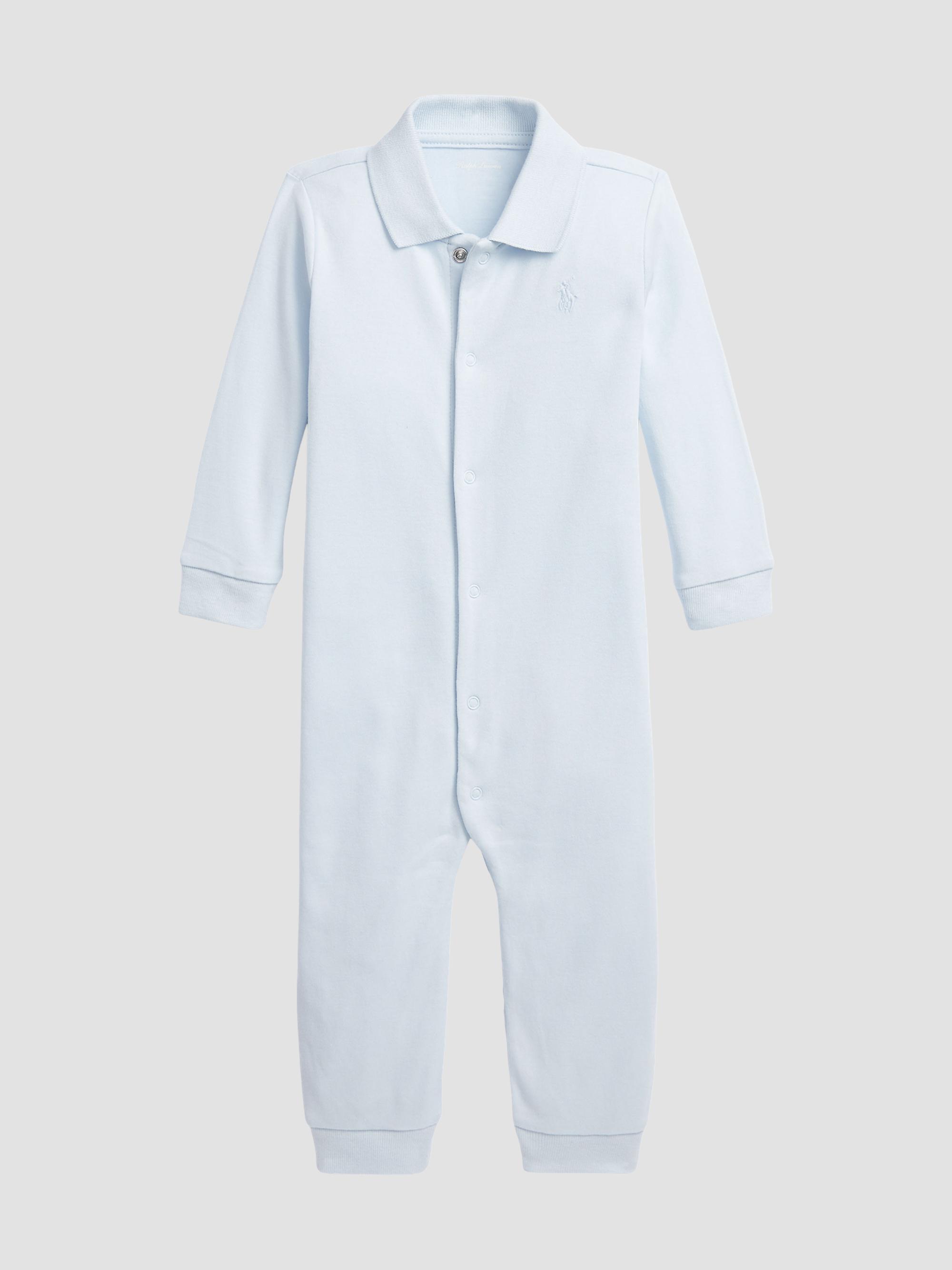 Polo Ralph Lauren Baby Boy's Cotton Polo Coverall - Beryl Blue