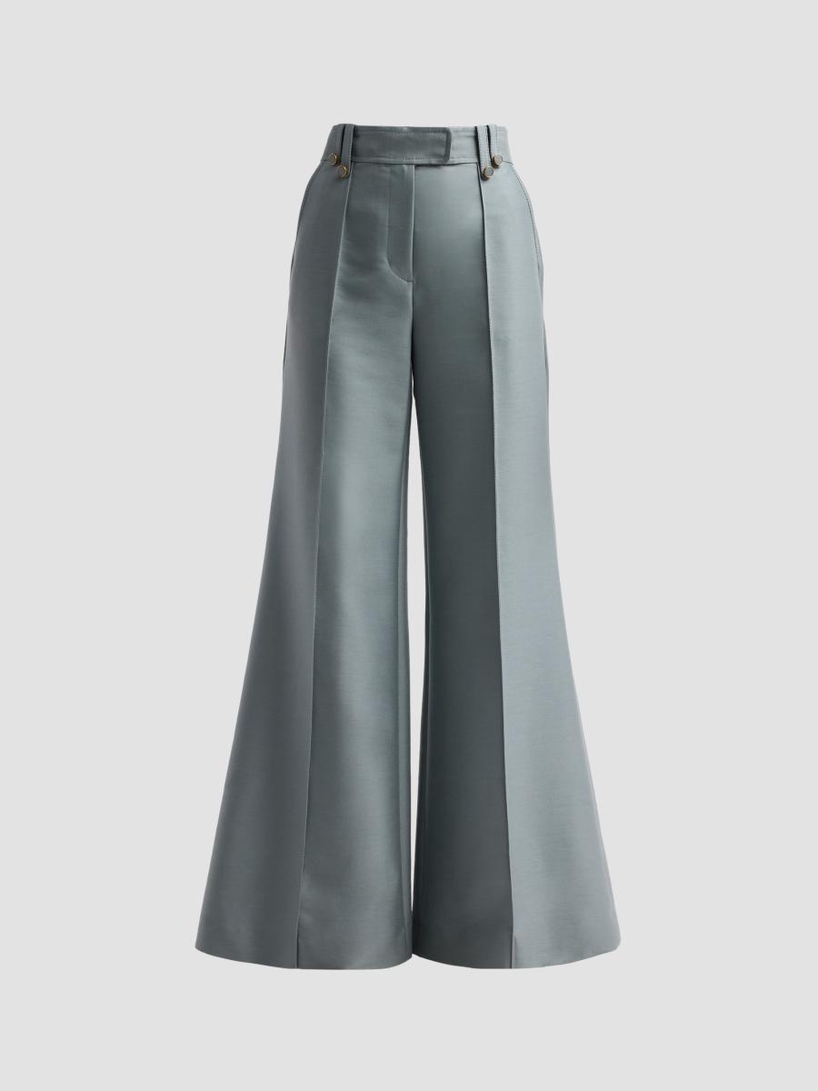 Zimmermann Women's Valiant Structured Flare Pants In Airforce