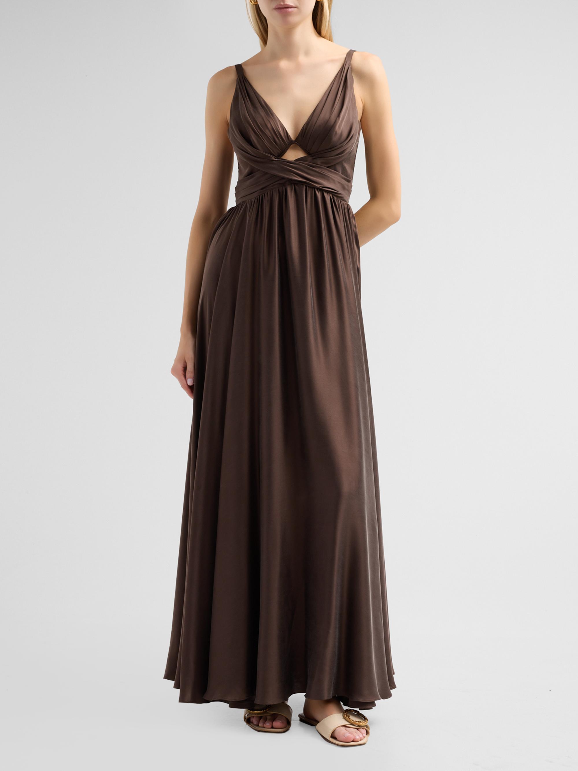 Zimmermann Draped Silk Maxi Dress | Saks Fifth Avenue