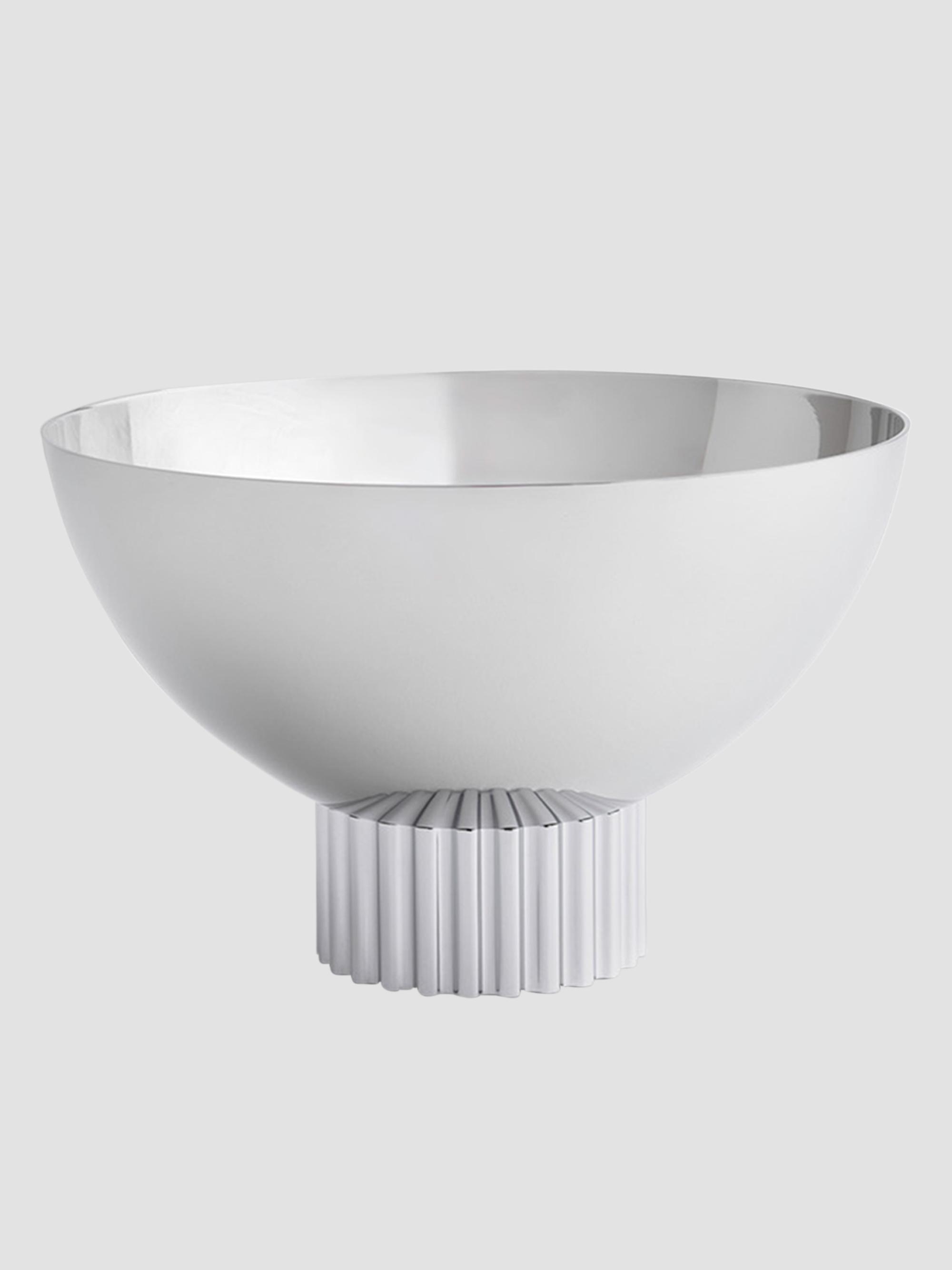 ANNA New York Striations Stainless Steel Nut Bowl - Silver | Thumbnail 5