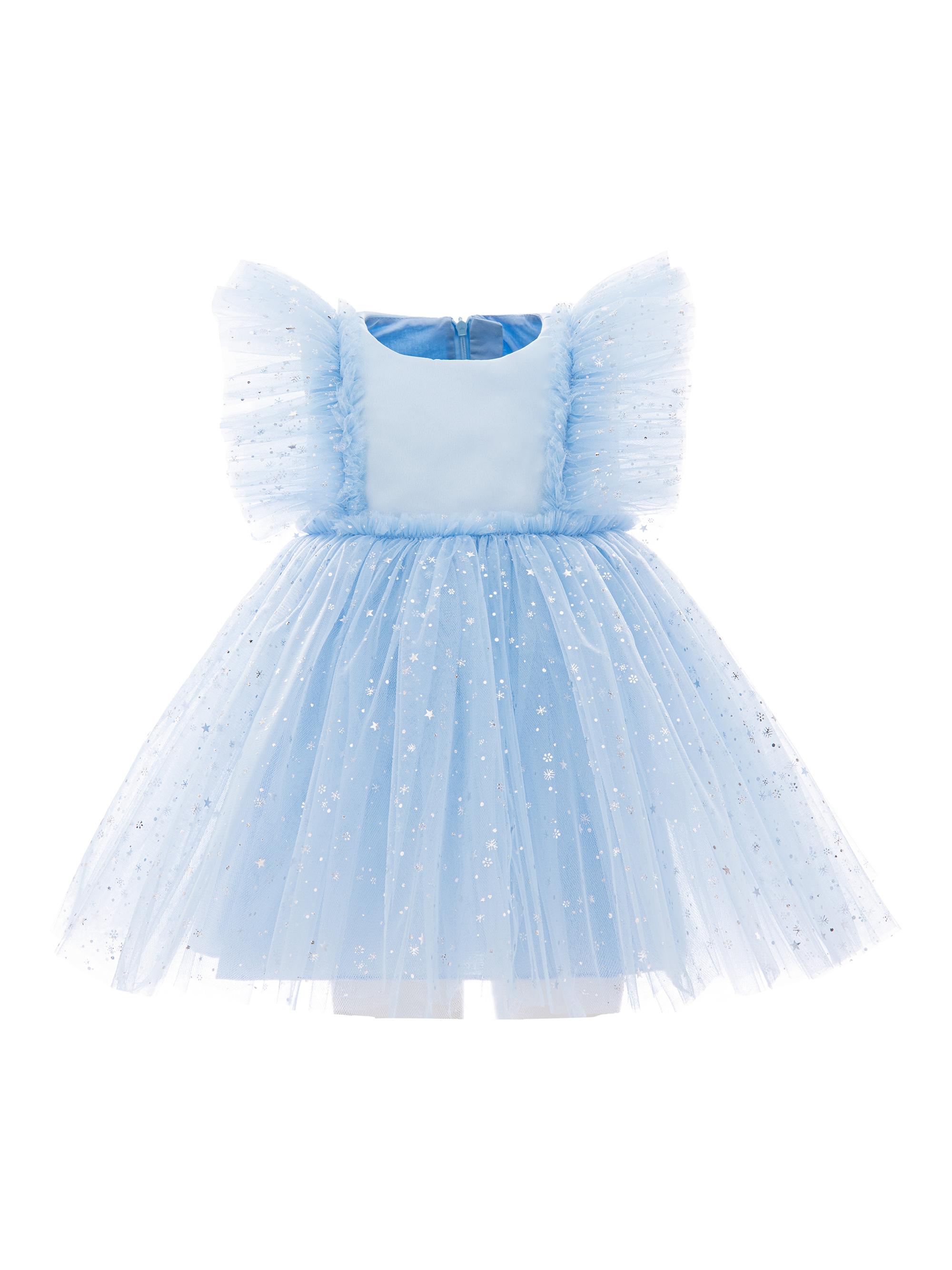 Mimi Tutu Little Girl's & Girl's Glitter Stars Dress - Blue
