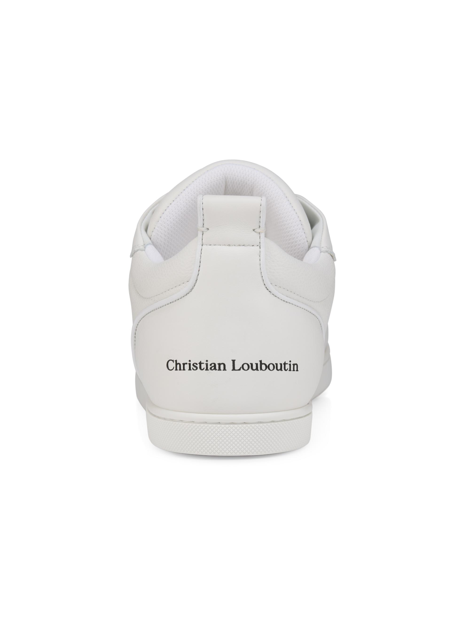 Christian Louboutin Men's SK VI Low-Top Sneakers - White | Thumbnail 3