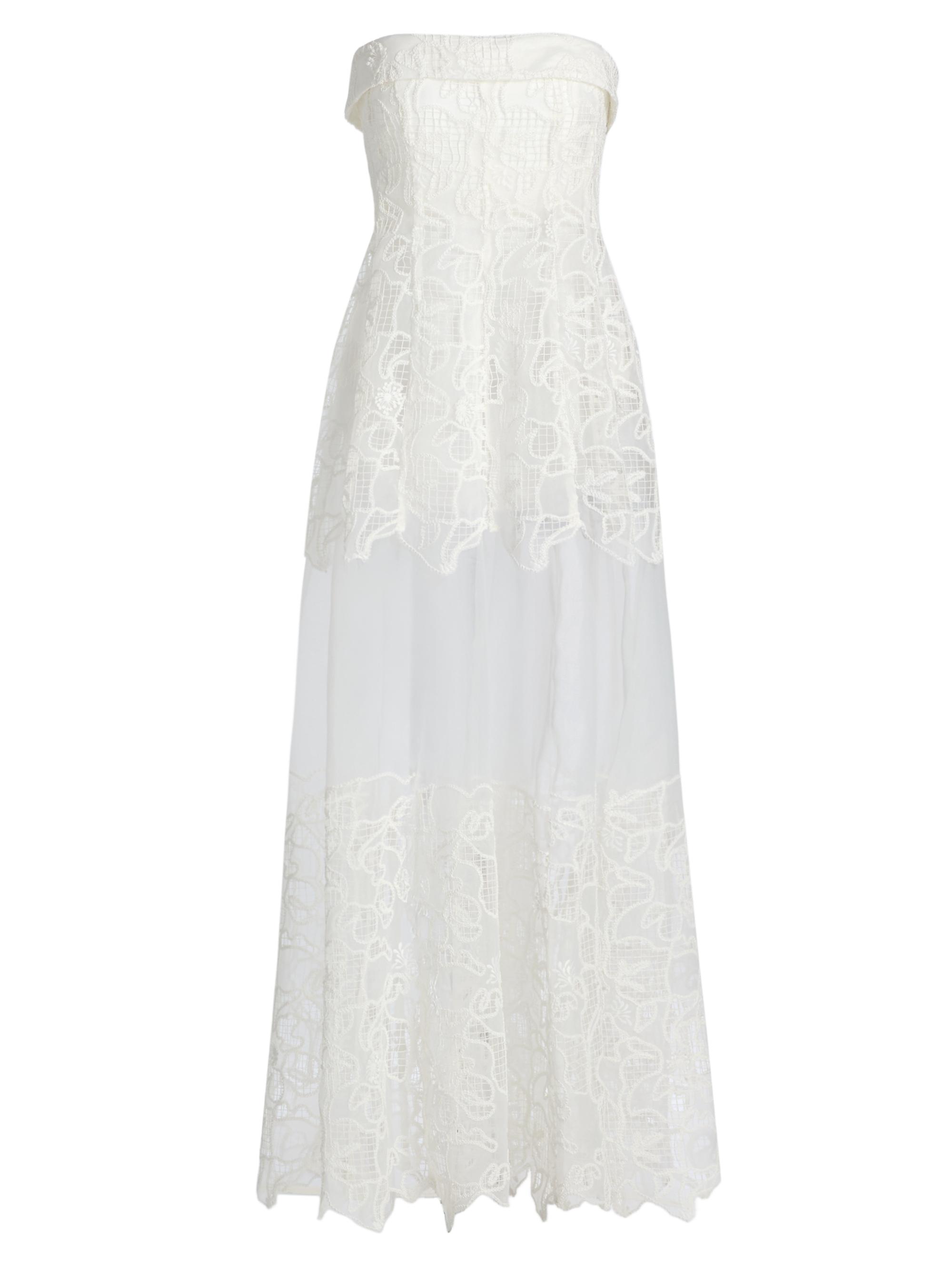 SIMKHAI Women's Rennis Lace Bustier Gown -